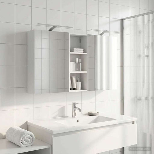 Fürdőszobai Szekrény Szett 3 pcs 130 x 14,5 x 70 cm Faanyag