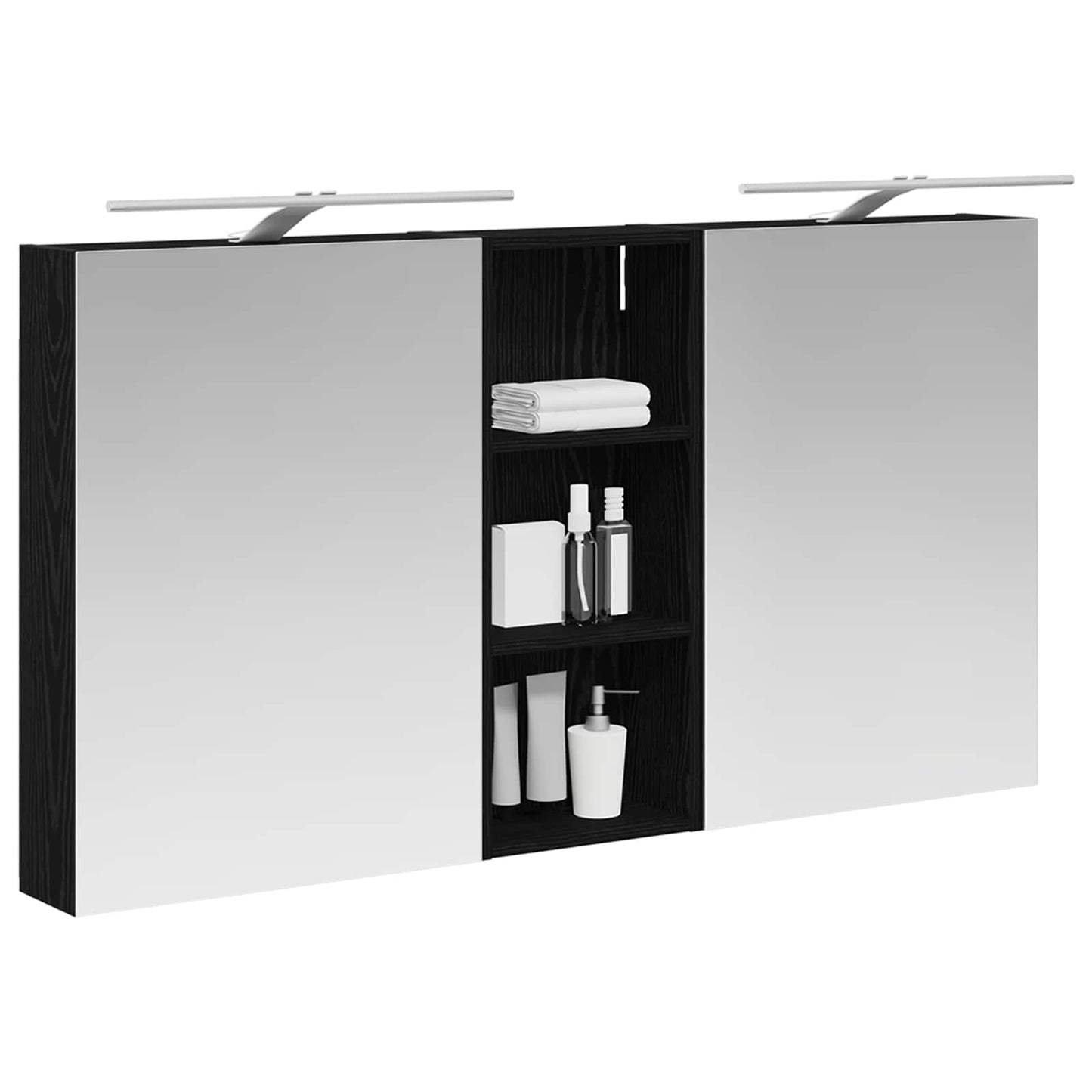 Fürdőszobai Szekrény Szett 3 db 130 x 14,5 x 70 cm Szerelt fa