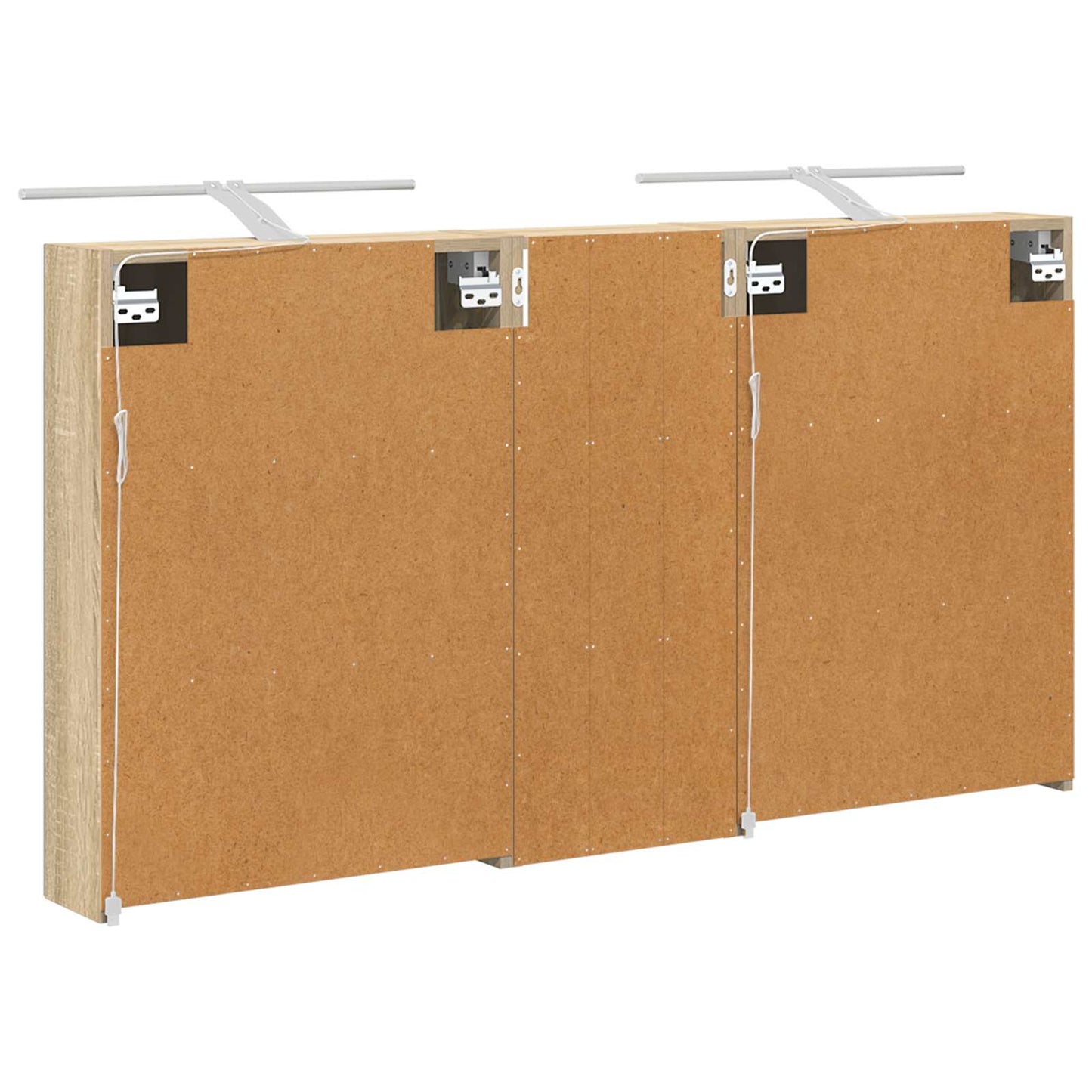 Fürdőszobai Szekrény Szett 3 db 130 x 14,5 x 70 cm Szerelt fa