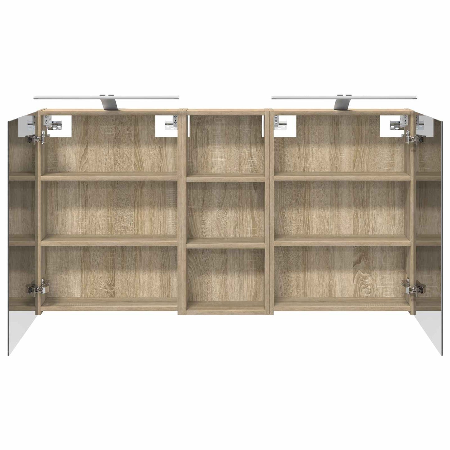 Fürdőszobai Szekrény Szett 3 db 130 x 14,5 x 70 cm Szerelt fa