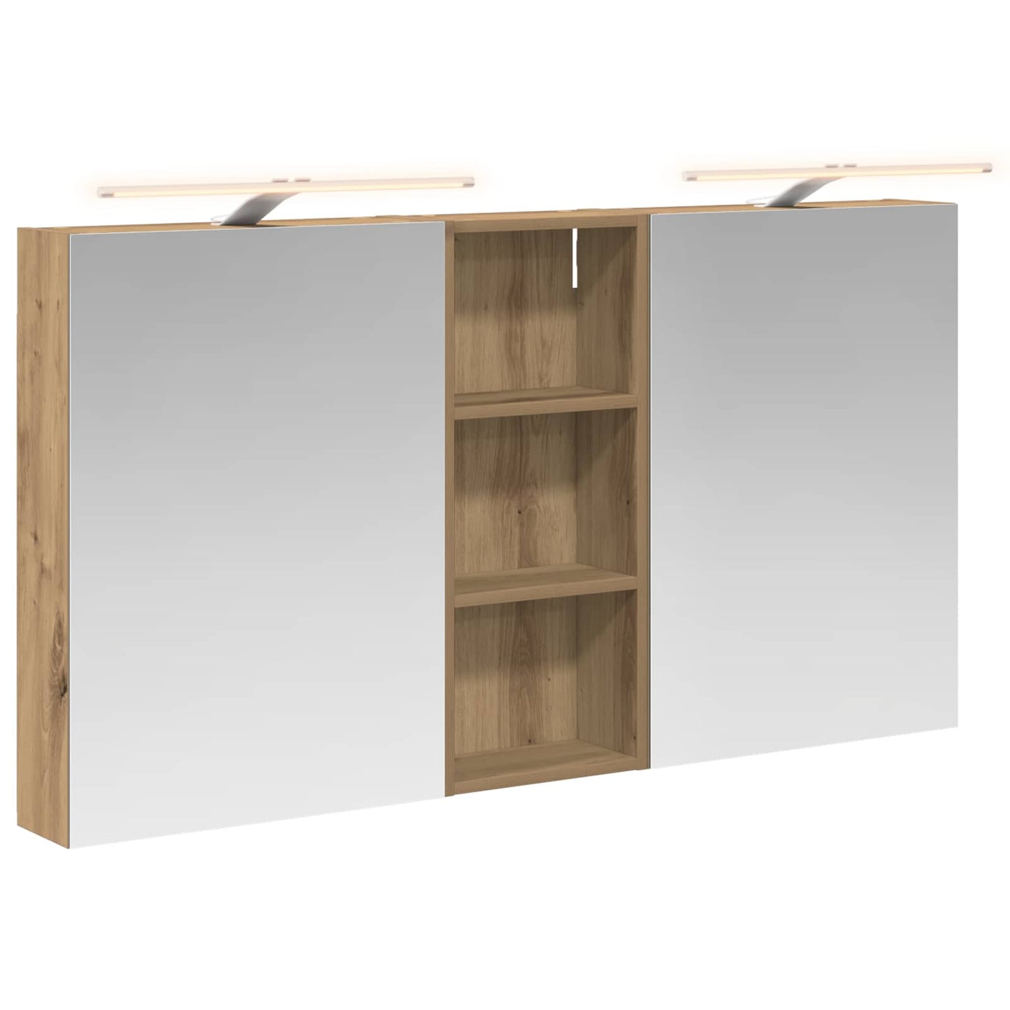 Fürdőszobai Szekrény Szett 3 db 130 x 14,5 x 70 cm Szerelt fa