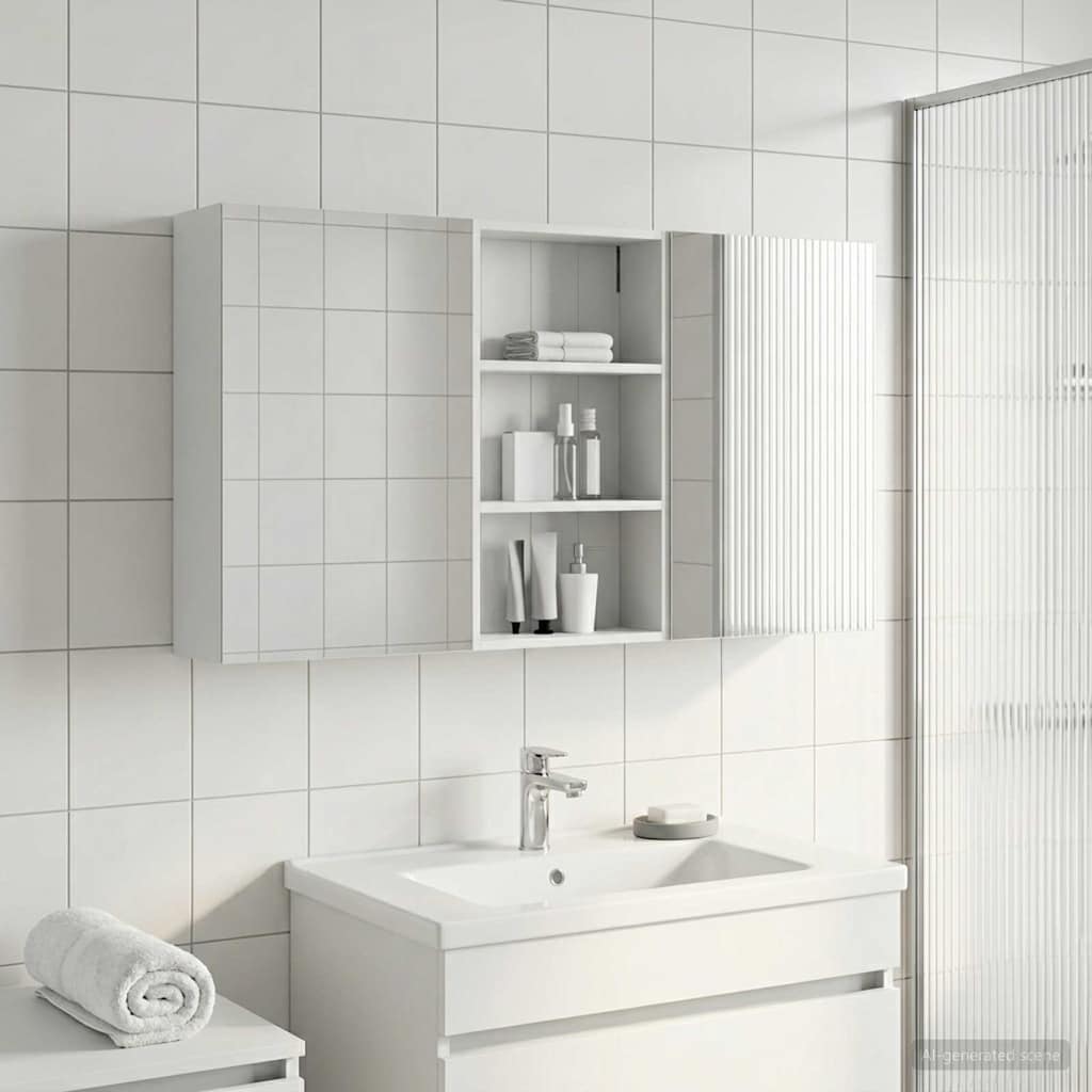 Fürdőszobai Szekrény Szett 3 db 140 x 14,5 x 70 cm Szerelt fa