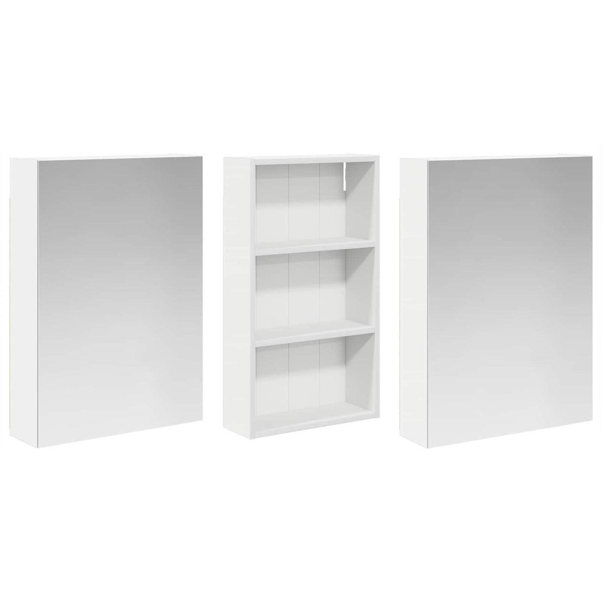 Fürdőszobai Szekrény Szett 3 db 140 x 14,5 x 70 cm Szerelt fa
