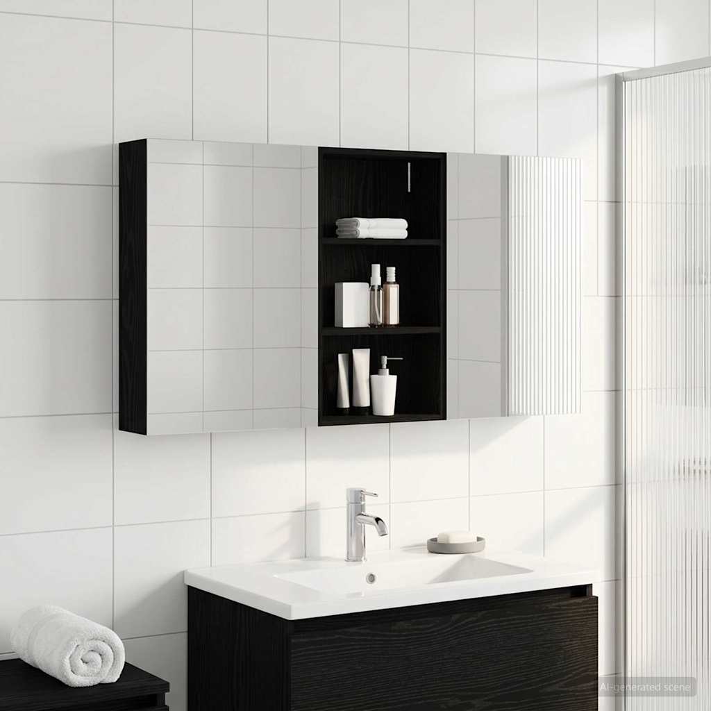 Fürdőszobai Szekrény Szett 3 db 140 x 14,5 x 70 cm Szerelt fa