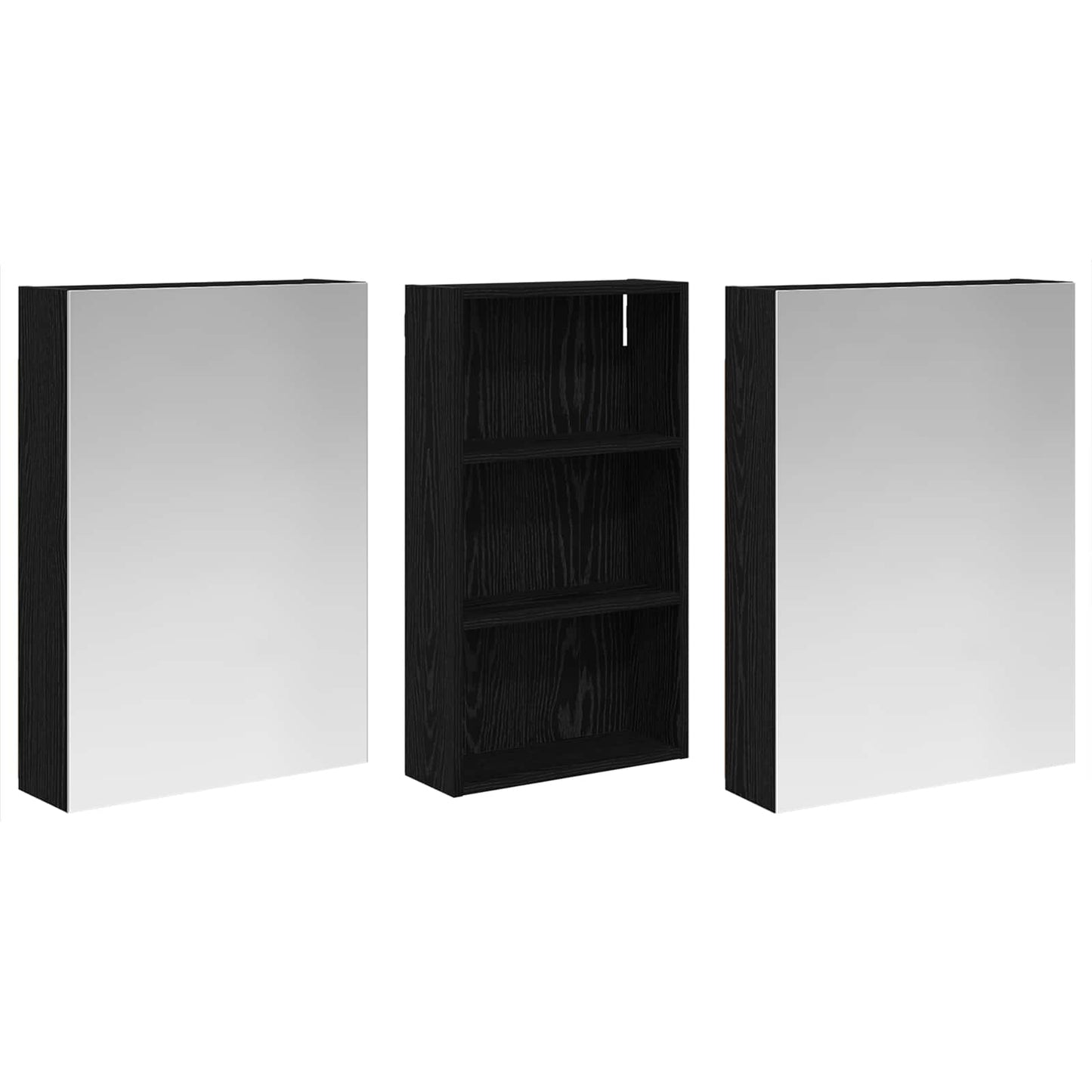 Fürdőszobai Szekrény Szett 3 db 140 x 14,5 x 70 cm Szerelt fa