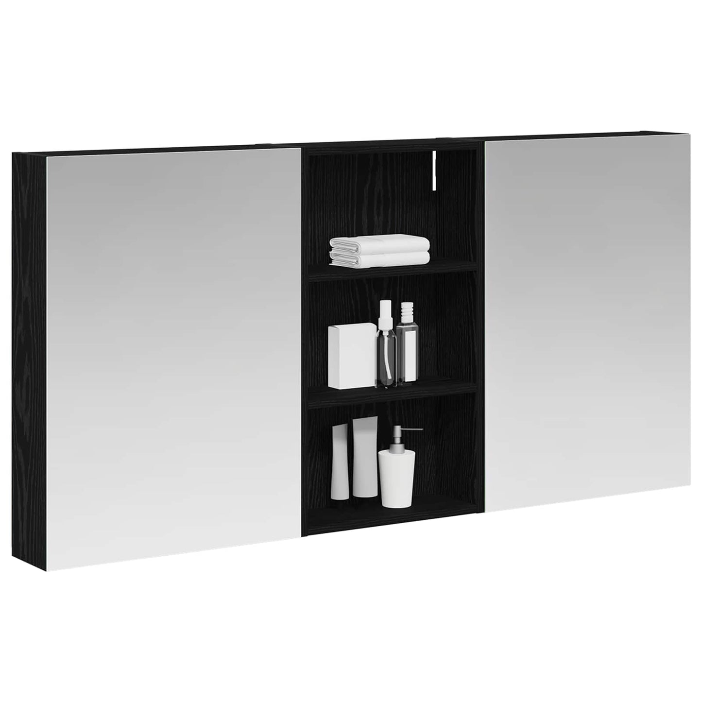 Fürdőszobai Szekrény Szett 3 db 140 x 14,5 x 70 cm Szerelt fa