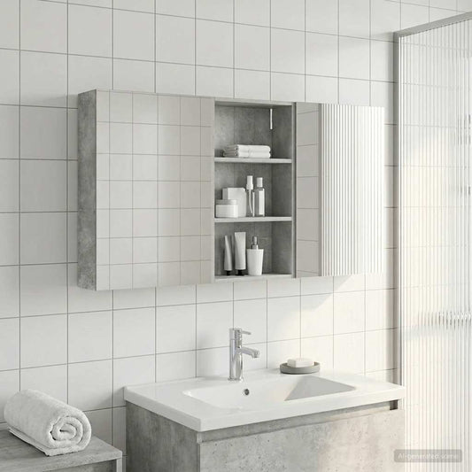 Fürdőszobai Szekrény Szett 3 pcs 140 x 14,5 x 70 cm Faanyag