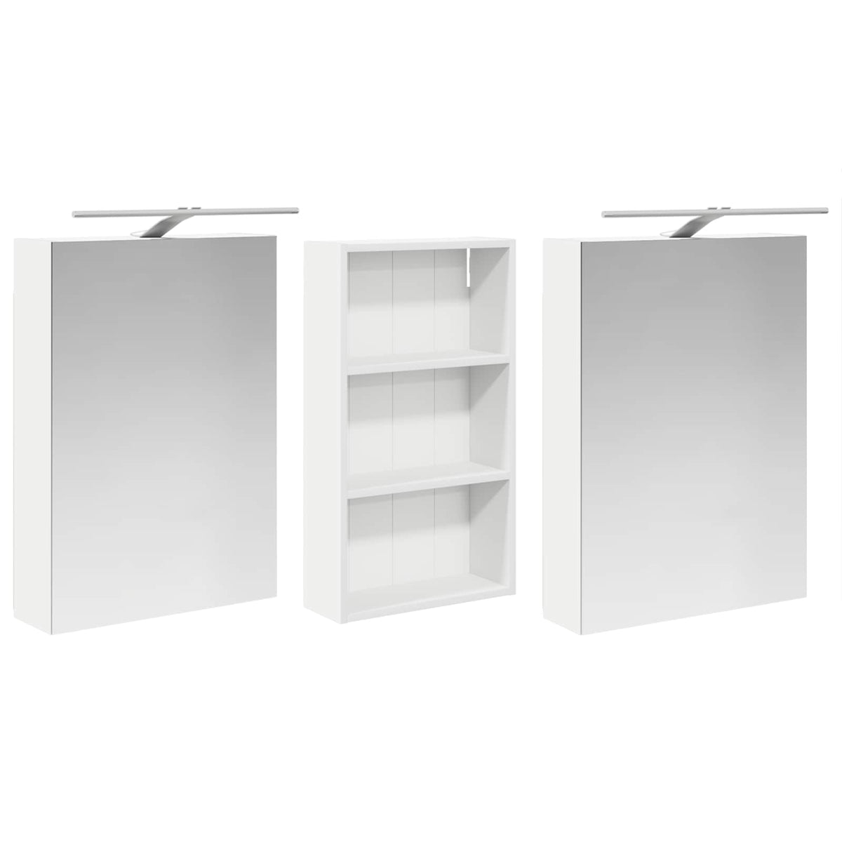 Fürdőszobai Szekrény Szett 3 db 140 x 14,5 x 70 cm Szerelt fa