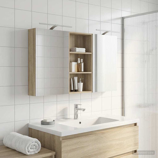 Fürdőszobai Szekrény Szett 3 pcs 140 x 14,5 x 70 cm Faanyag