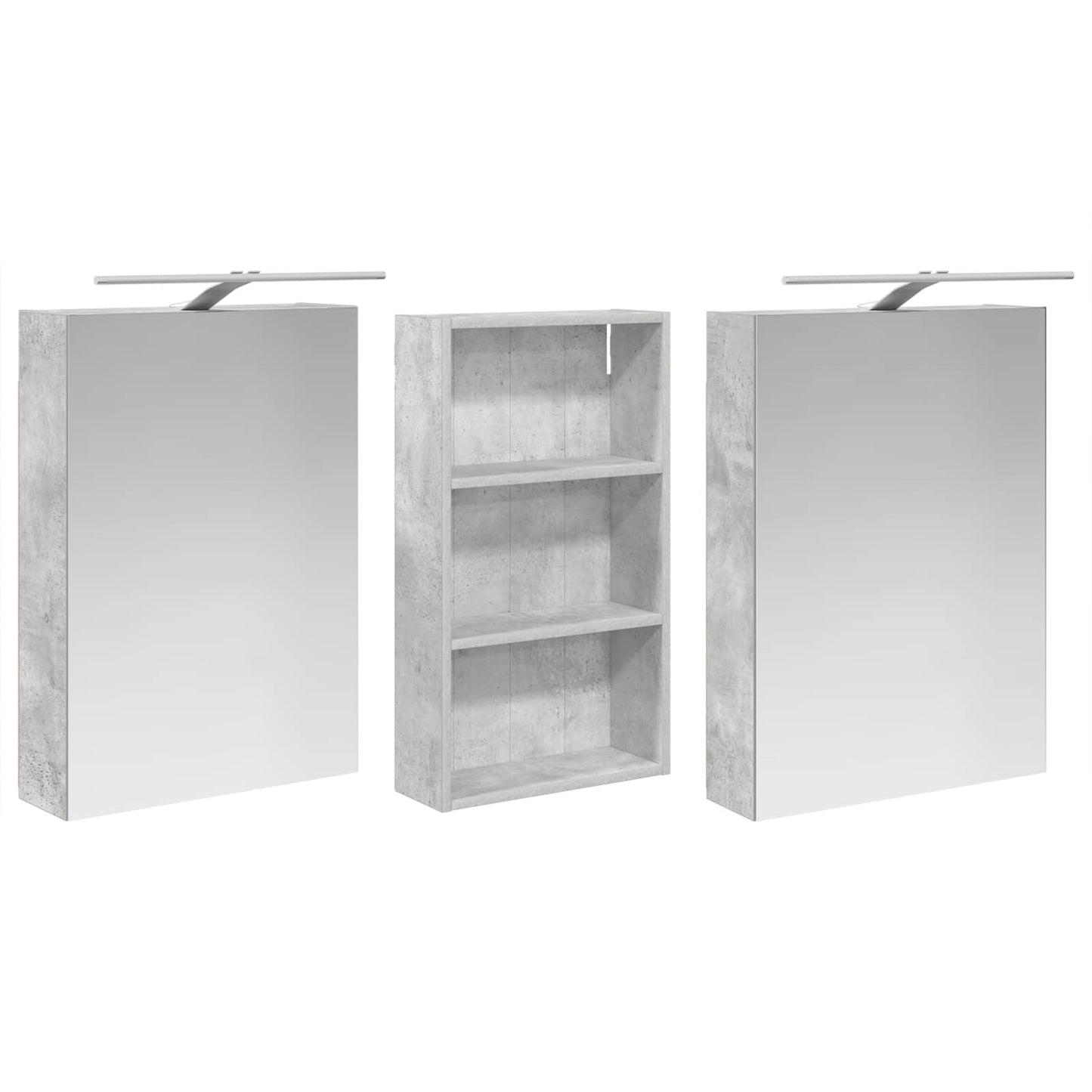 Fürdőszobai Szekrény Szett 3 db 140 x 14,5 x 70 cm Szerelt fa