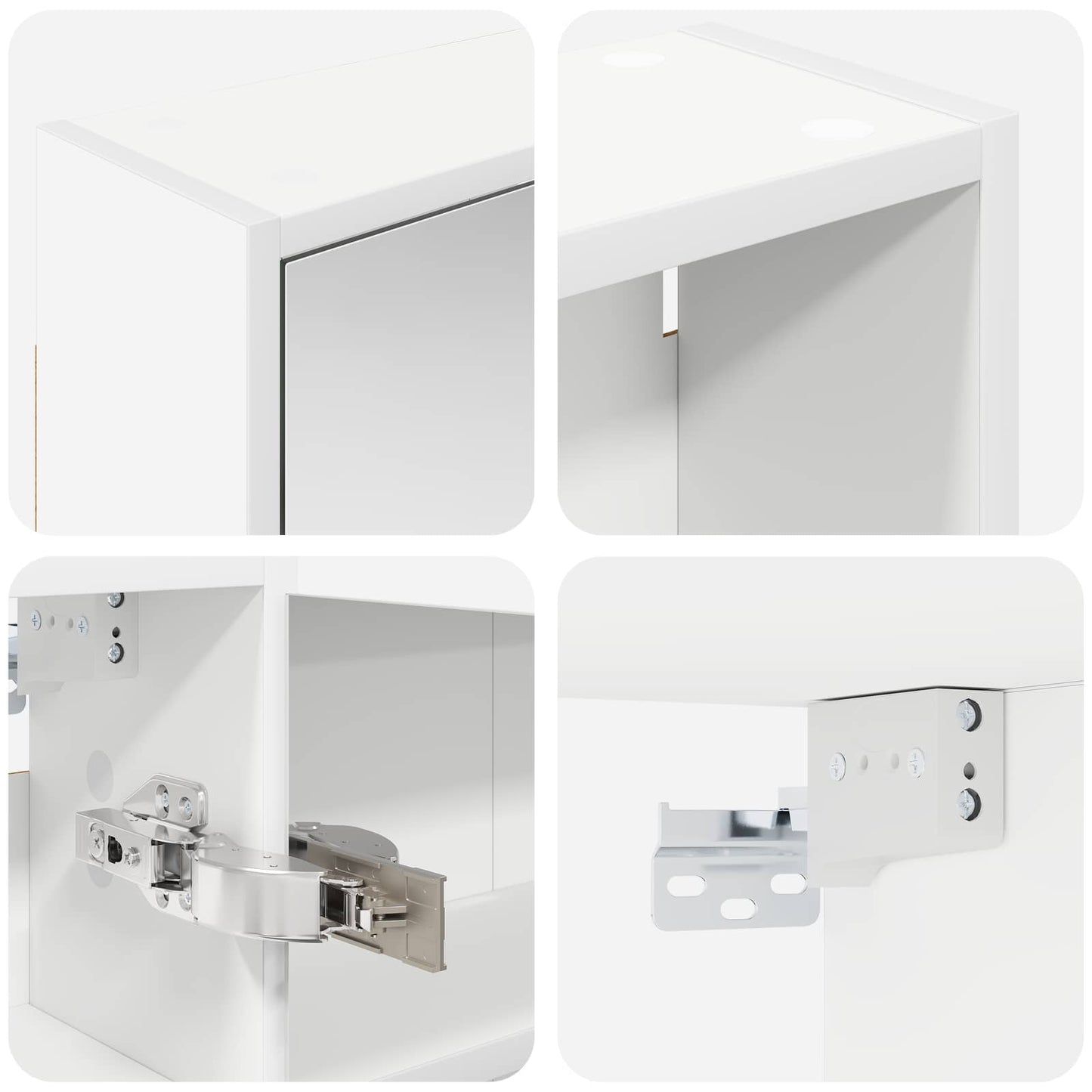 Fürdőszobai Szekrény Szett 3 db 106 x 16 x 62,5 cm Szerelt fa