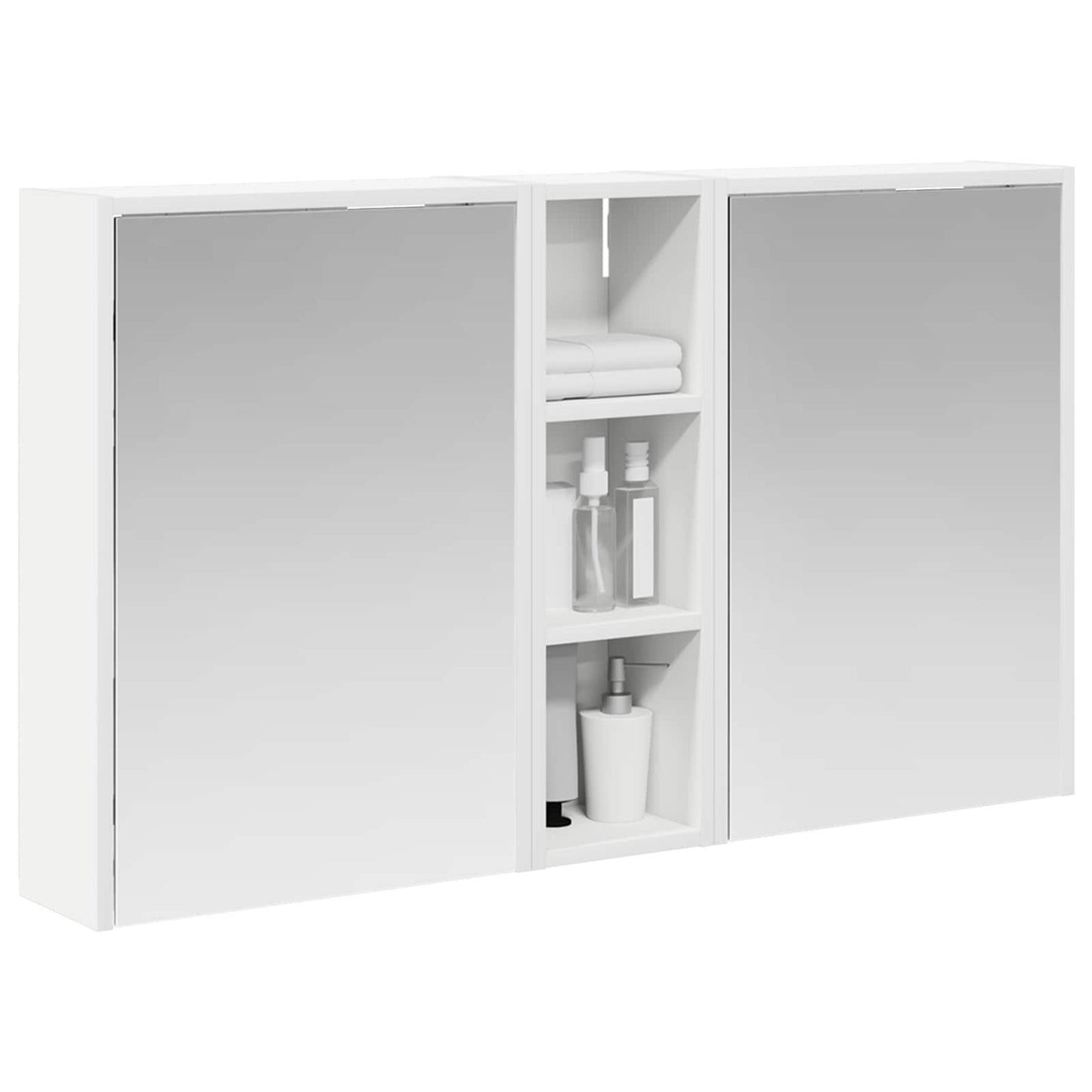 Fürdőszobai Szekrény Szett 3 db 106 x 16 x 62,5 cm Szerelt fa