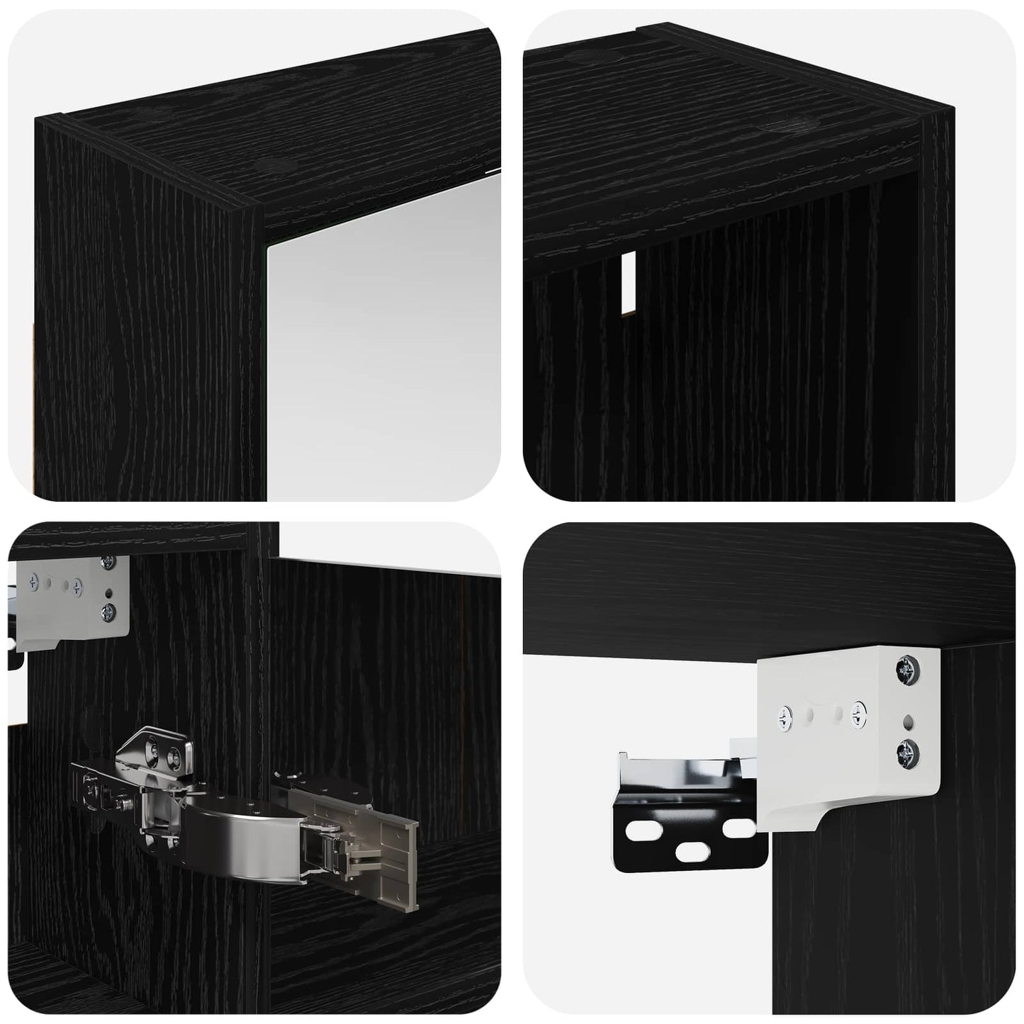 Fürdőszobai Szekrény Szett 3 db 106 x 16 x 62,5 cm Szerelt fa