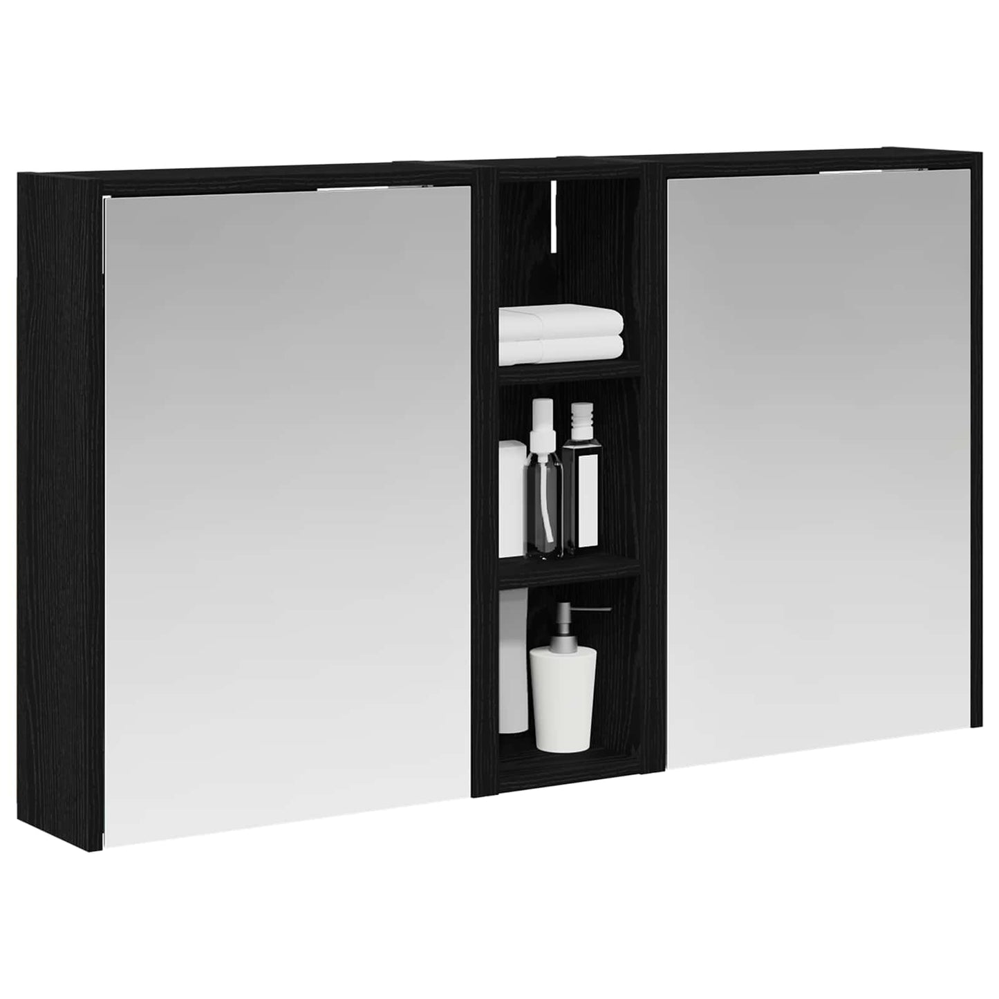 Fürdőszobai Szekrény Szett 3 db 106 x 16 x 62,5 cm Szerelt fa