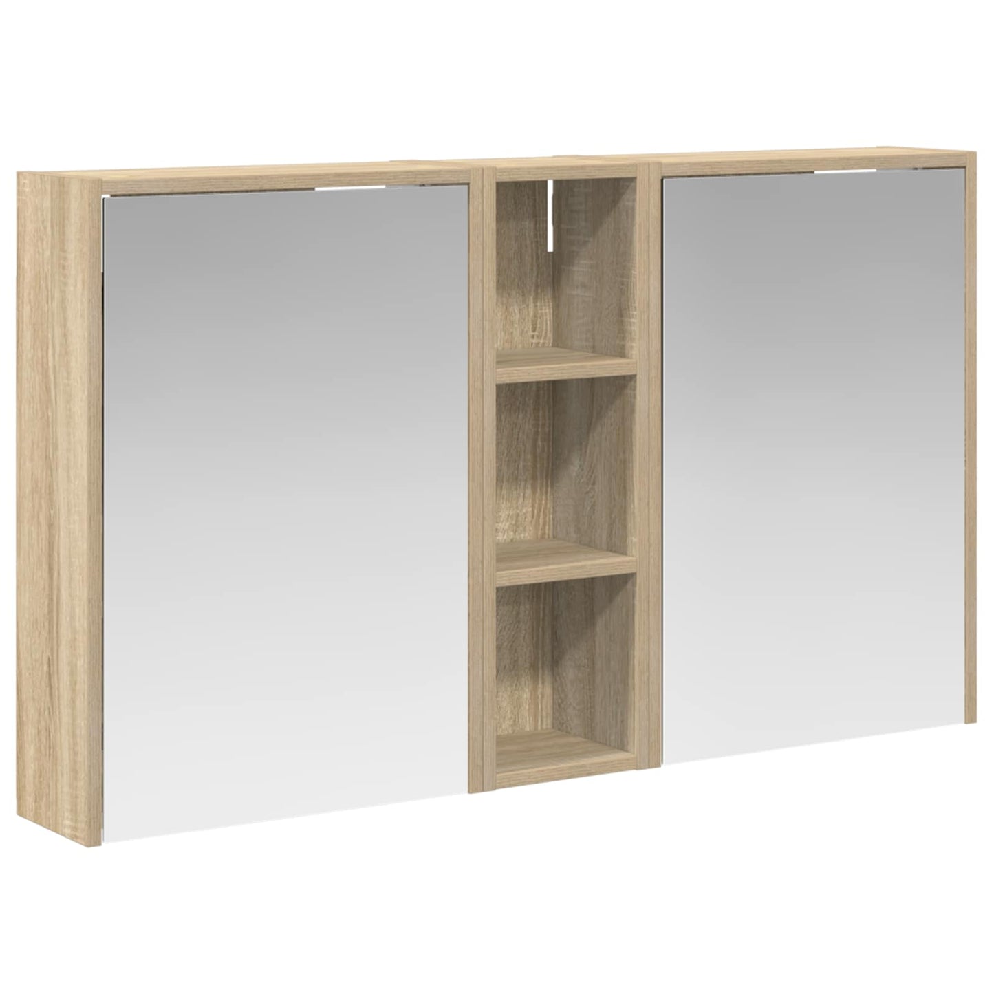 Fürdőszobai Szekrény Szett 3 db 106 x 16 x 62,5 cm Szerelt fa