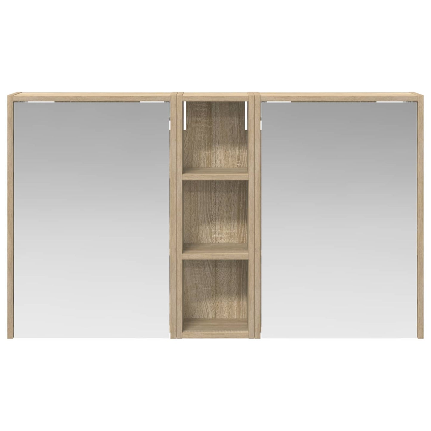 Fürdőszobai Szekrény Szett 3 db 106 x 16 x 62,5 cm Szerelt fa