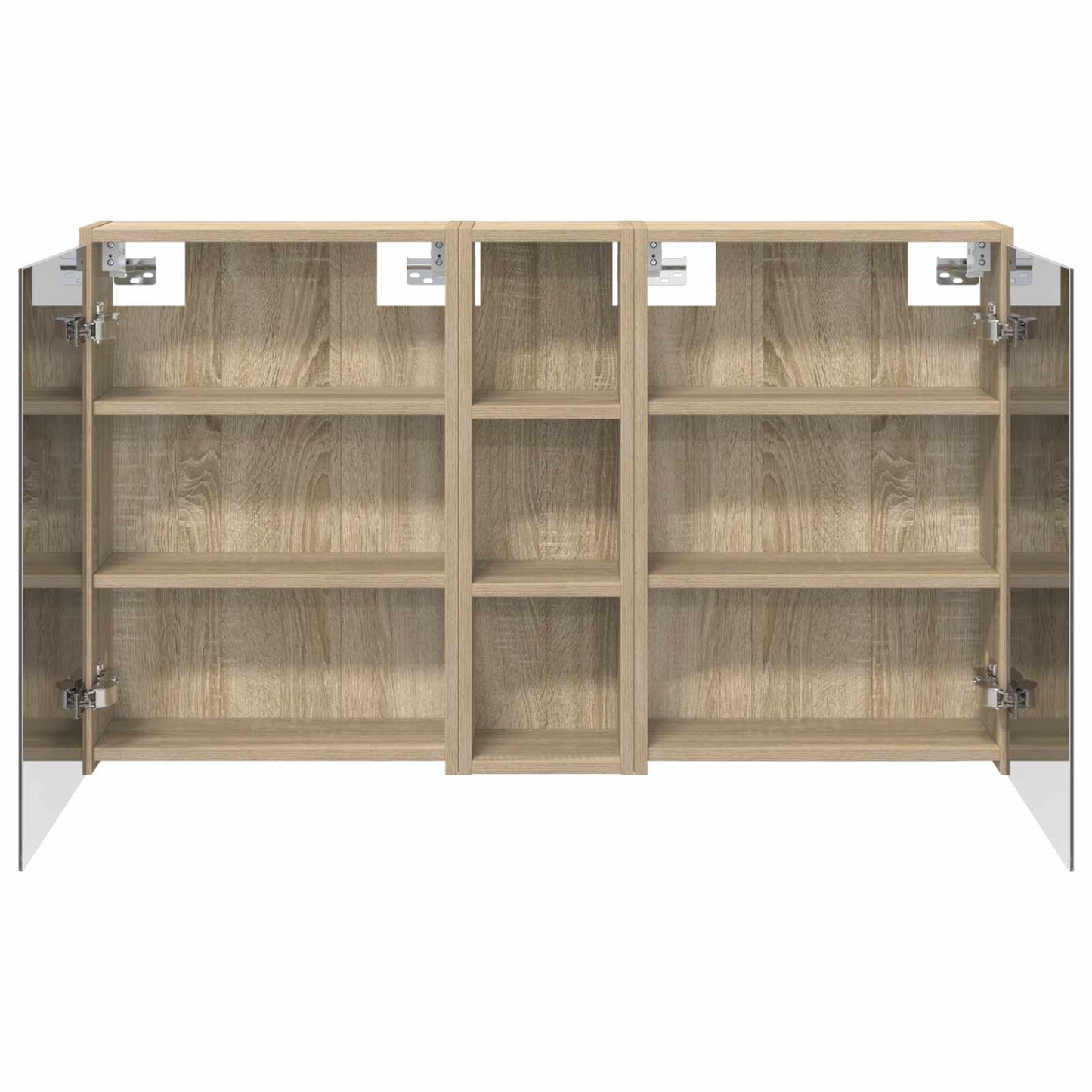 Fürdőszobai Szekrény Szett 3 db 106 x 16 x 62,5 cm Szerelt fa