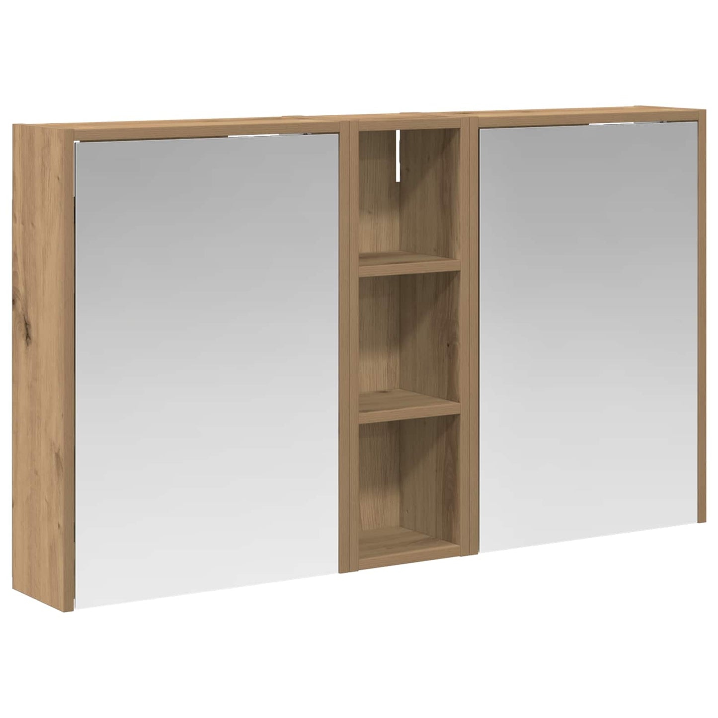 Fürdőszobai Szekrény Szett 3 db 106 x 16 x 62,5 cm Szerelt fa