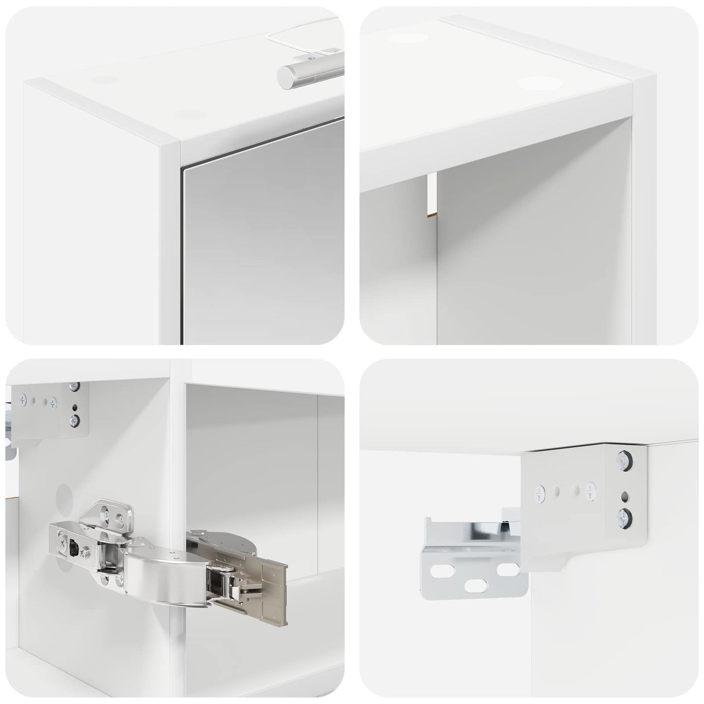 Fürdőszobai Szekrény Szett 3 db 106 x 16 x 62,5 cm Szerelt fa