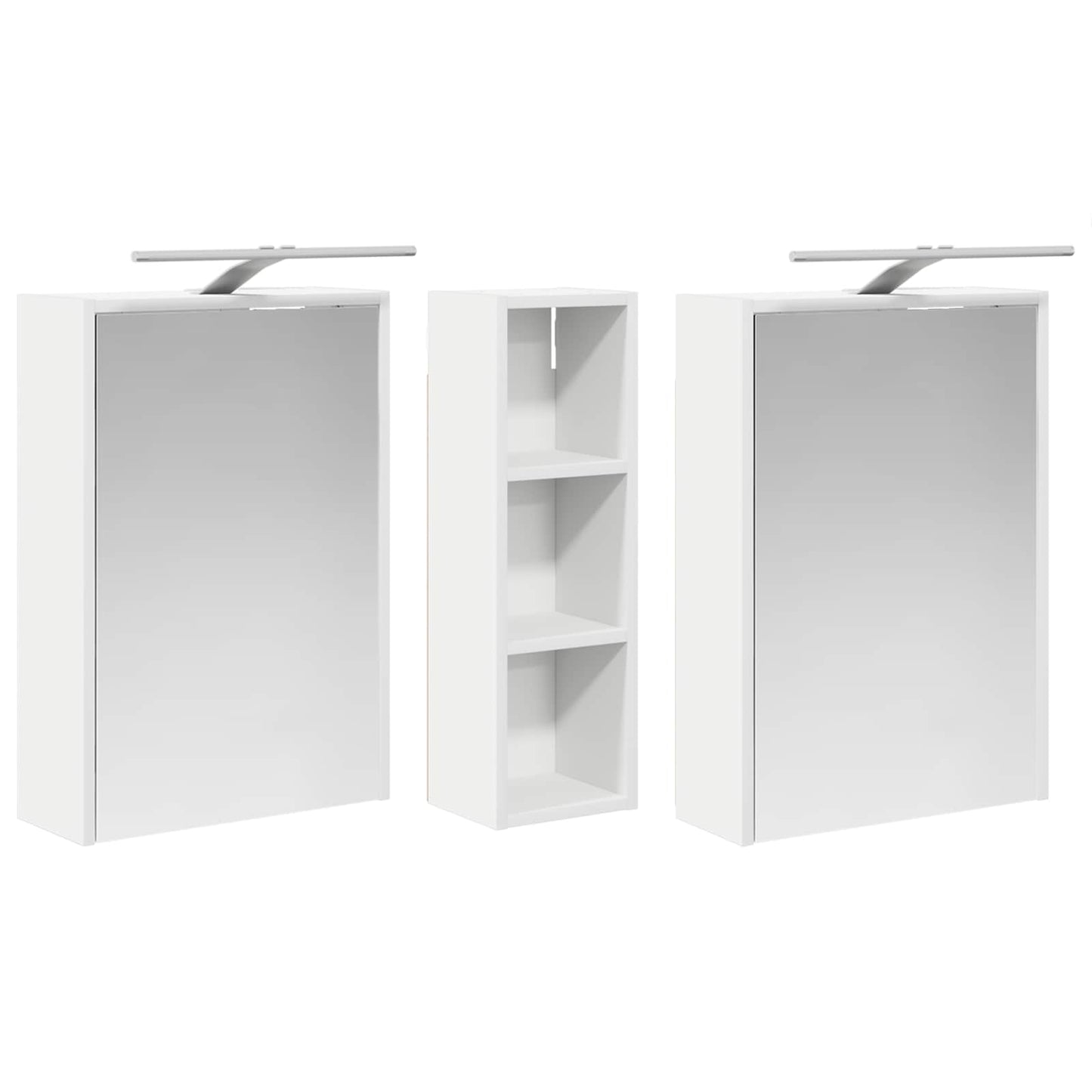 Fürdőszobai Szekrény Szett 3 db 106 x 16 x 62,5 cm Szerelt fa