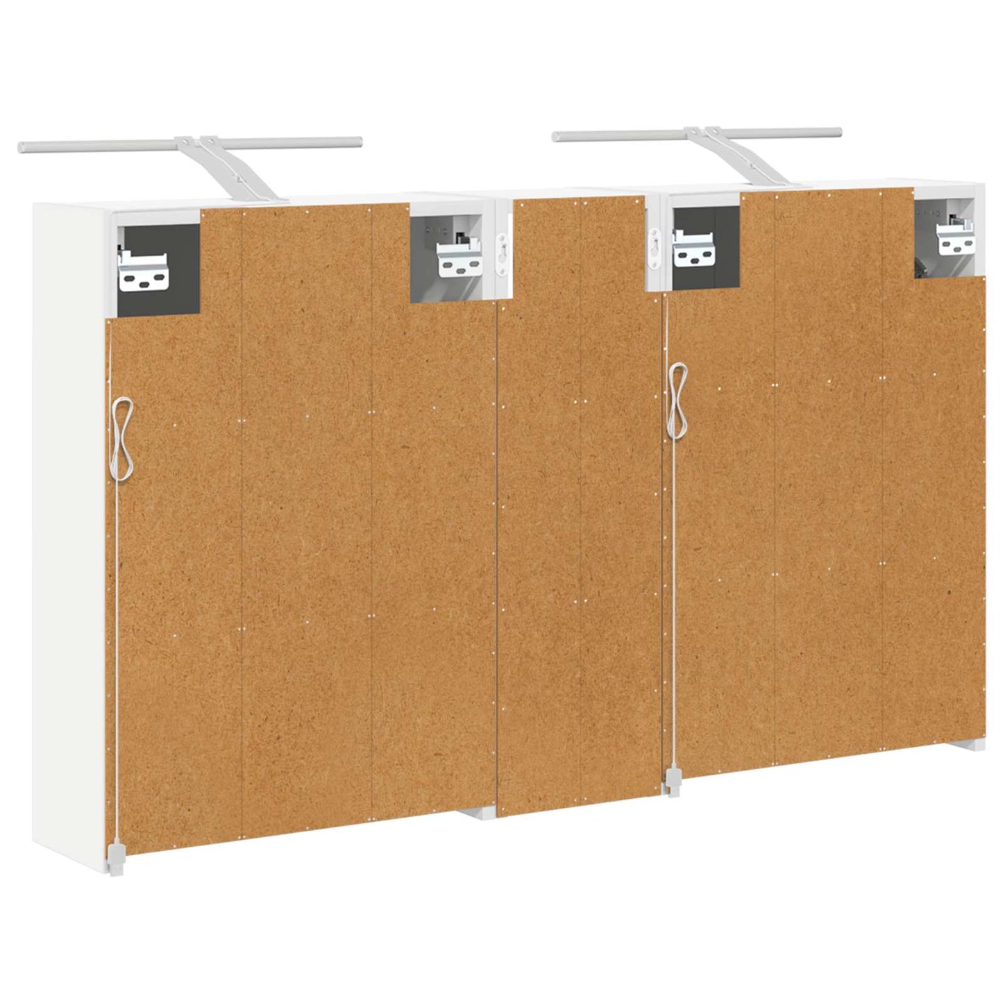 Fürdőszobai Szekrény Szett 3 db 106 x 16 x 62,5 cm Szerelt fa