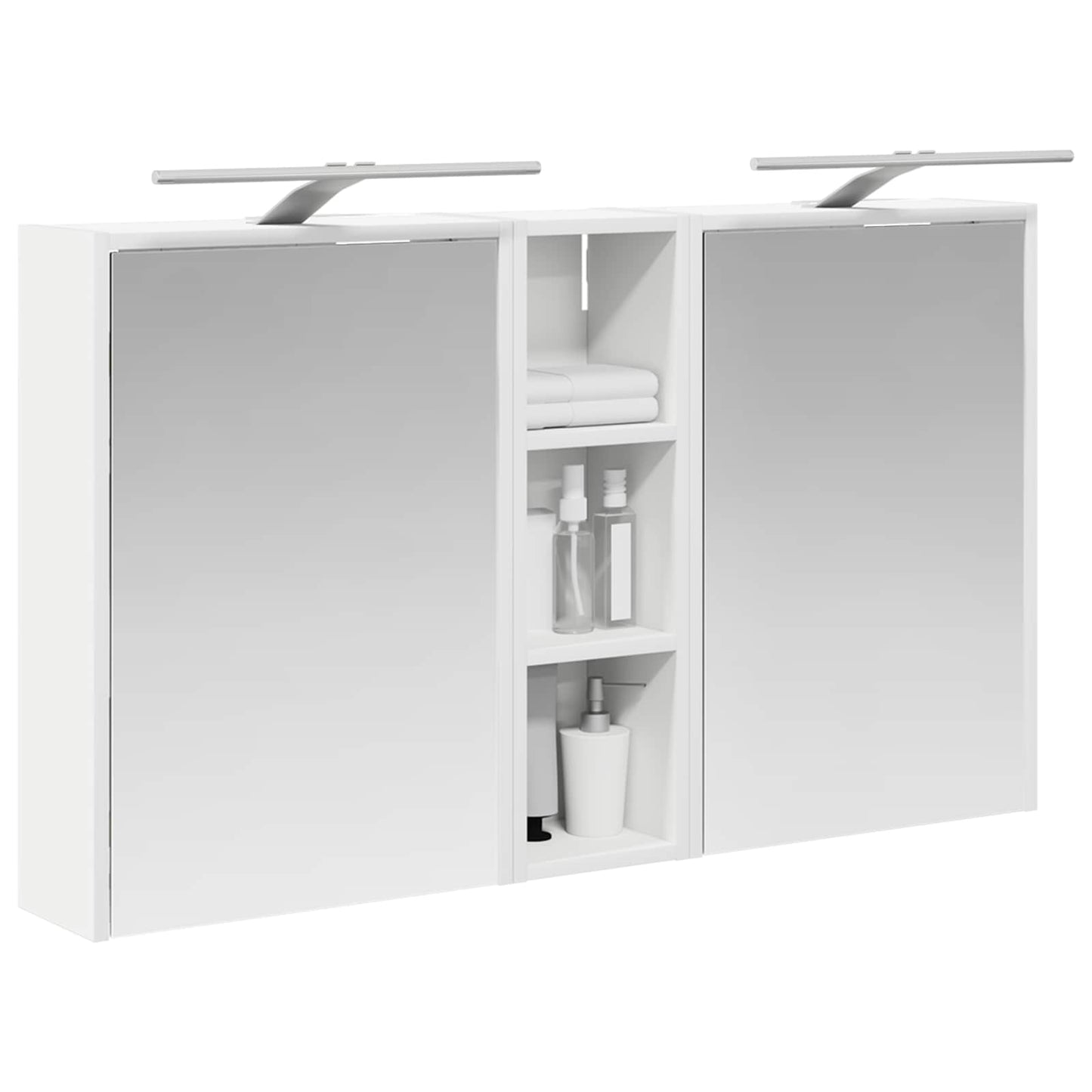 Fürdőszobai Szekrény Szett 3 db 106 x 16 x 62,5 cm Szerelt fa