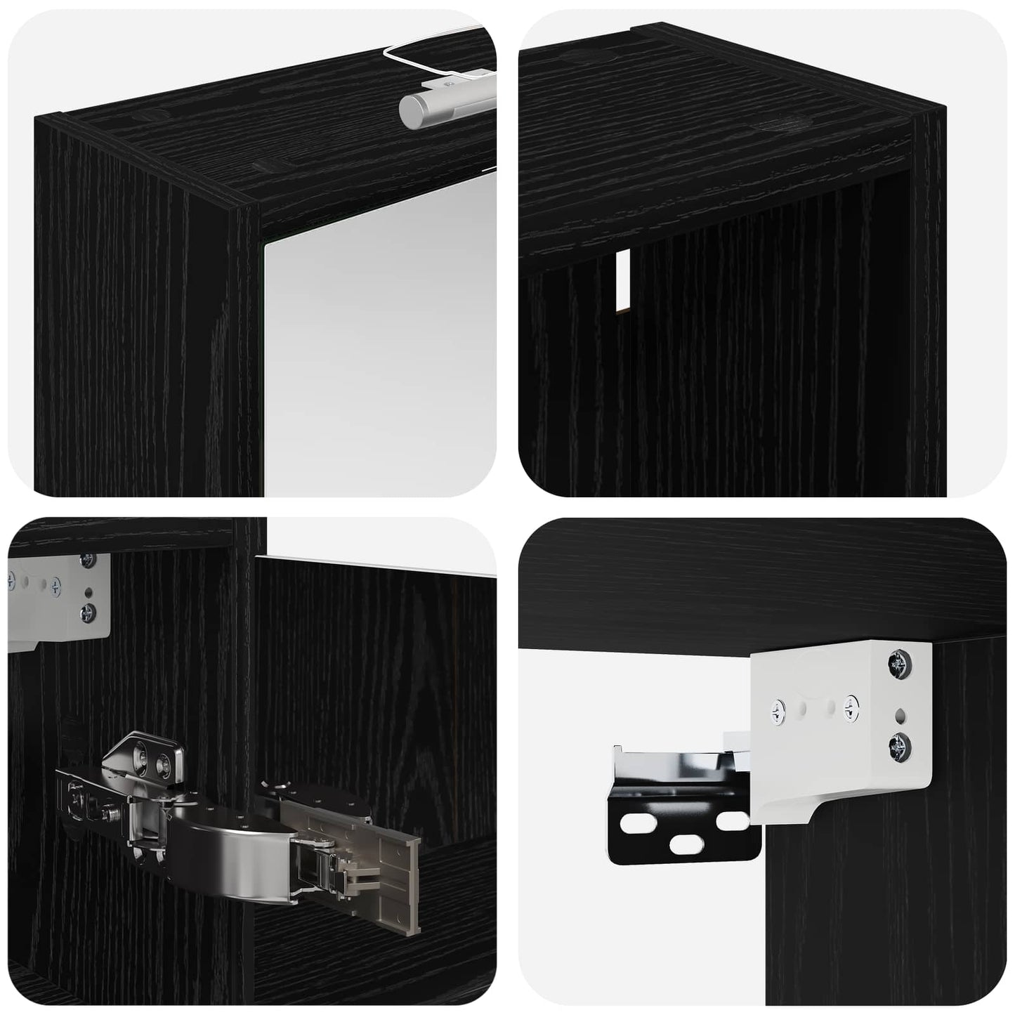 Fürdőszobai Szekrény Szett 3 db 106 x 16 x 62,5 cm Szerelt fa