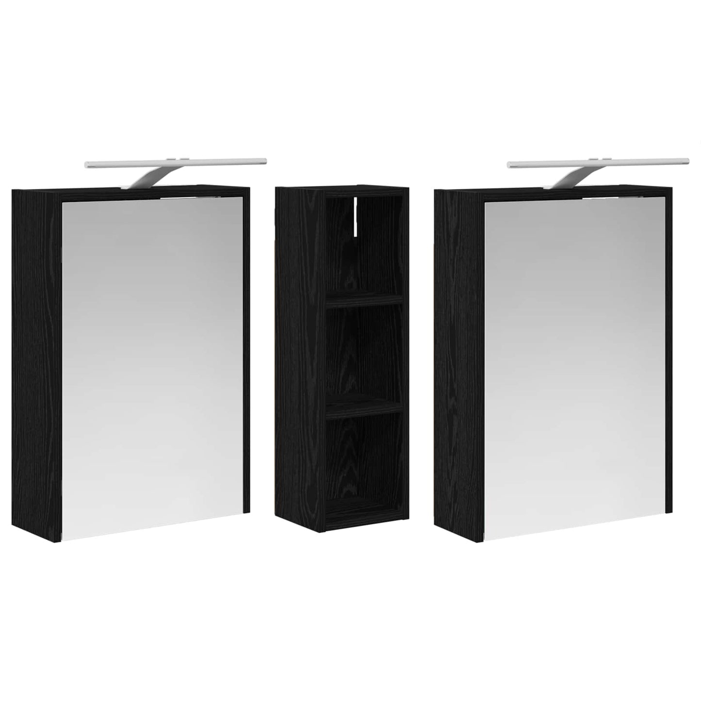 Fürdőszobai Szekrény Szett 3 db 106 x 16 x 62,5 cm Szerelt fa