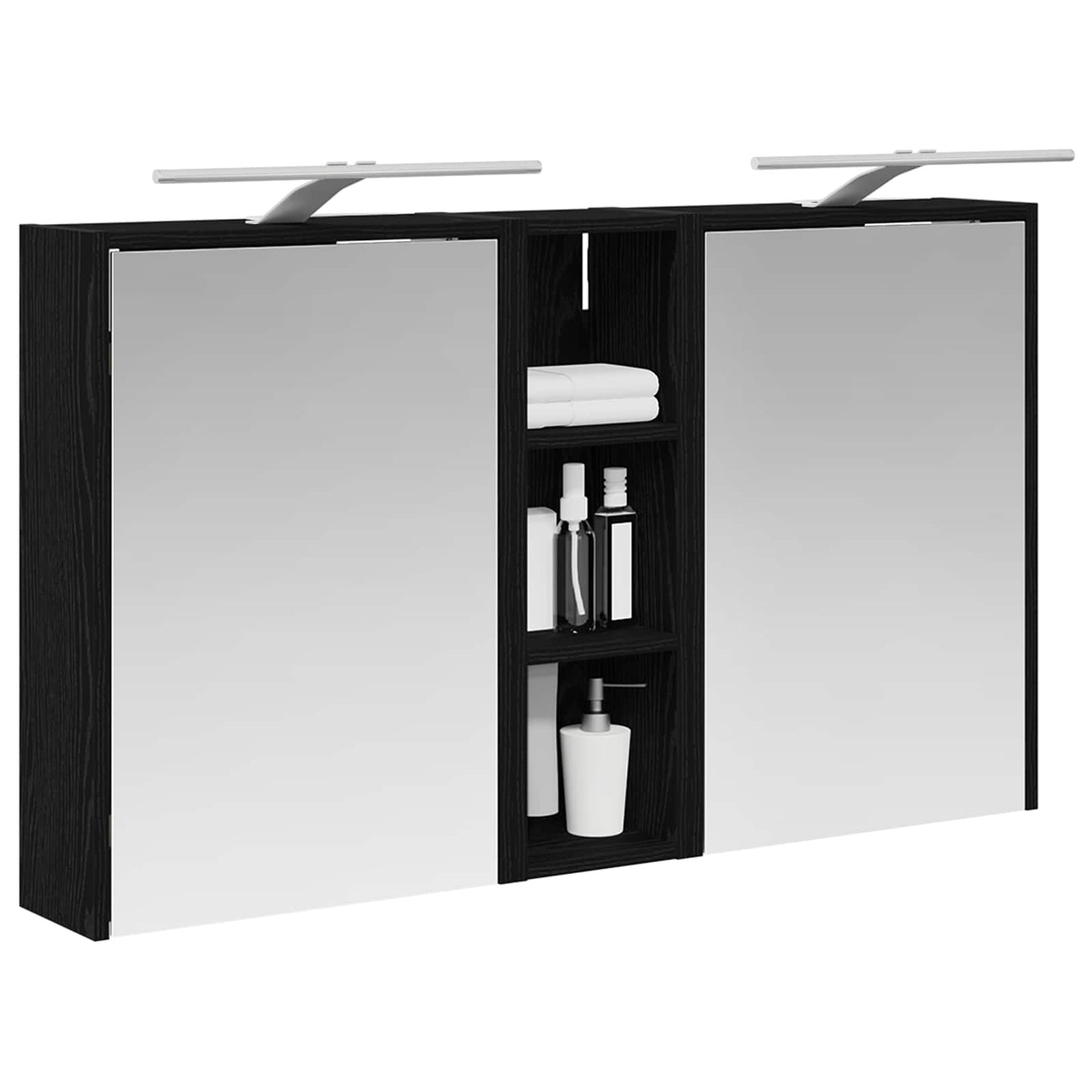 Fürdőszobai Szekrény Szett 3 db 106 x 16 x 62,5 cm Szerelt fa