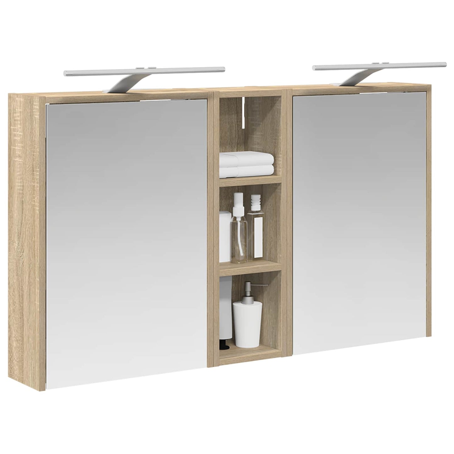 Fürdőszobai Szekrény Szett 3 db 106 x 16 x 62,5 cm Szerelt fa