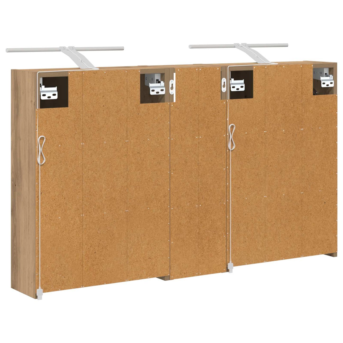 Fürdőszobai Szekrény Szett 3 db 106 x 16 x 62,5 cm Szerelt fa