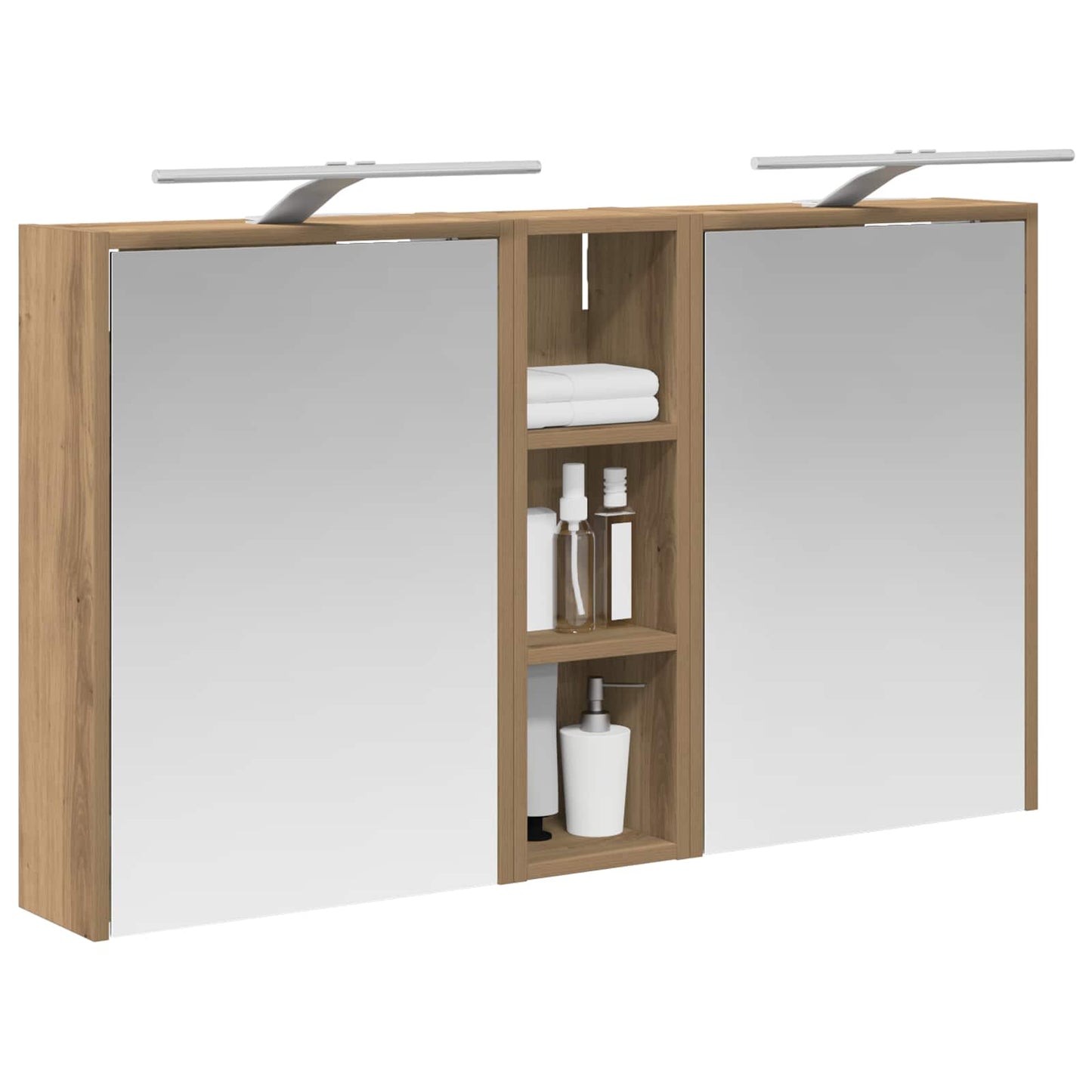 Fürdőszobai Szekrény Szett 3 db 106 x 16 x 62,5 cm Szerelt fa