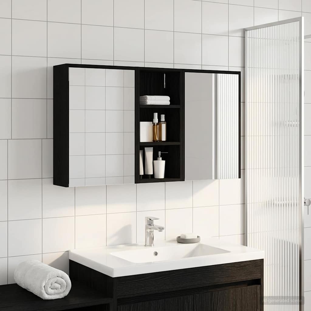 Fürdőszobai Szekrény Szett 3 db 116 x 16 x 62,5 cm Szerelt fa