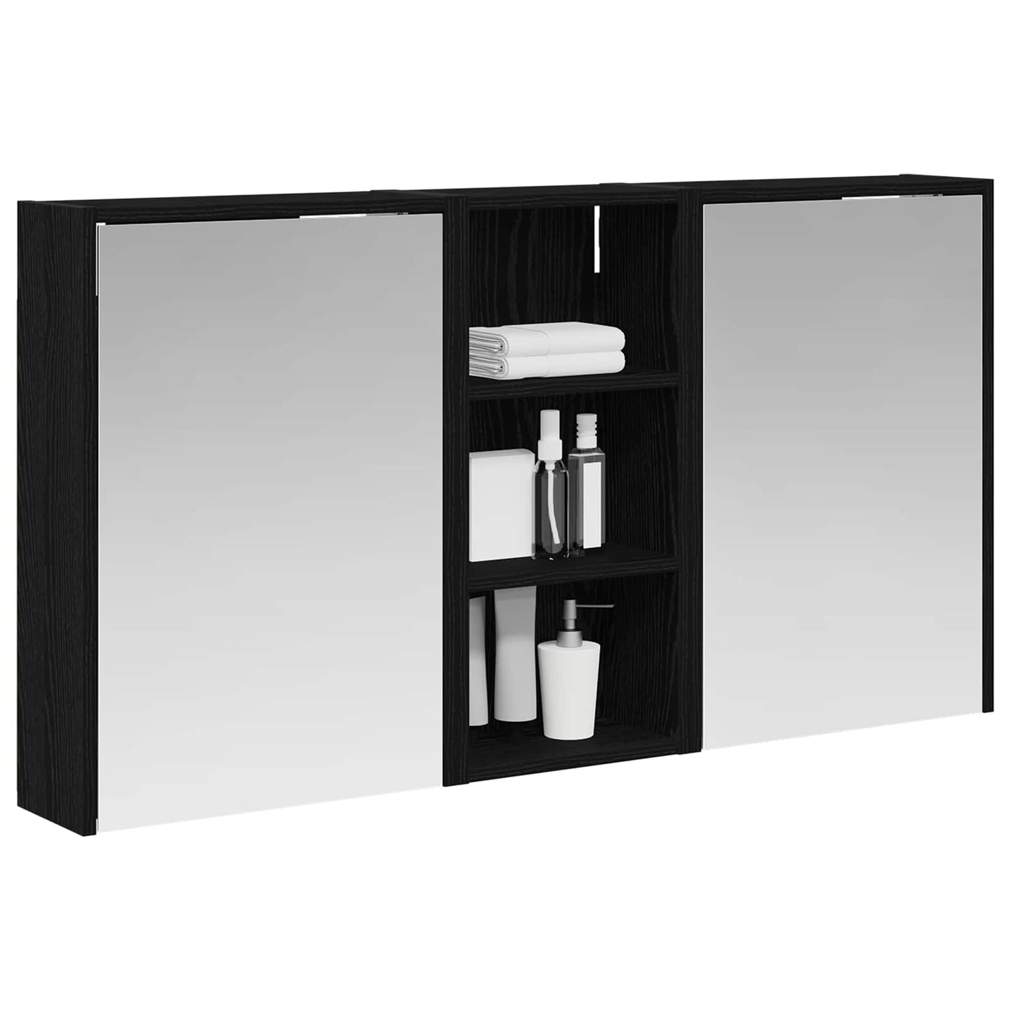 Fürdőszobai Szekrény Szett 3 db 116 x 16 x 62,5 cm Szerelt fa