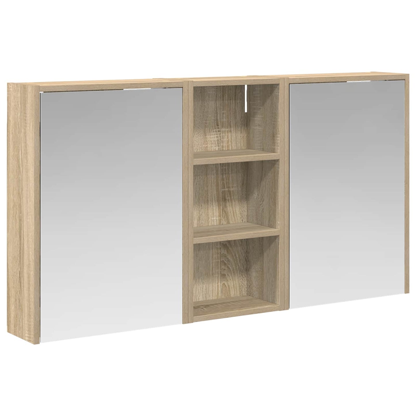 Fürdőszobai Szekrény Szett 3 db 116 x 16 x 62,5 cm Szerelt fa