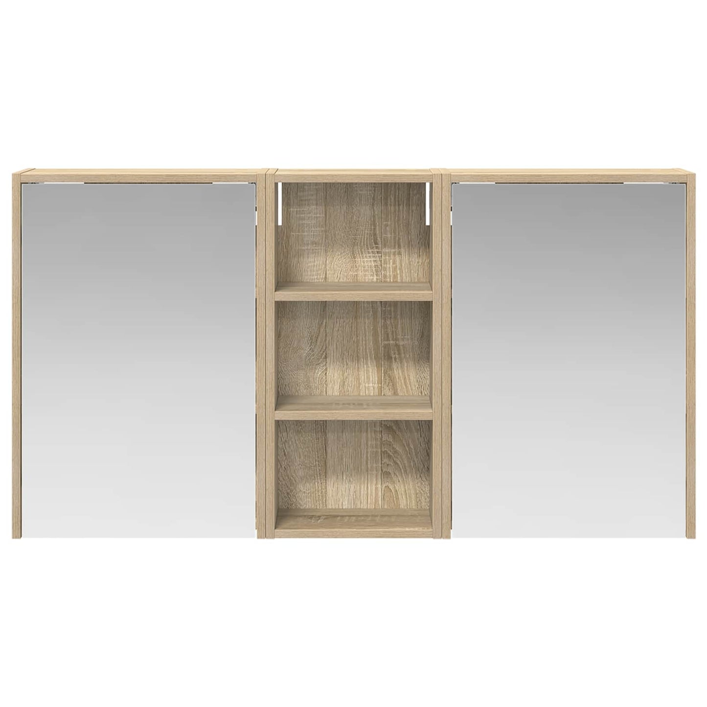 Fürdőszobai Szekrény Szett 3 db 116 x 16 x 62,5 cm Szerelt fa