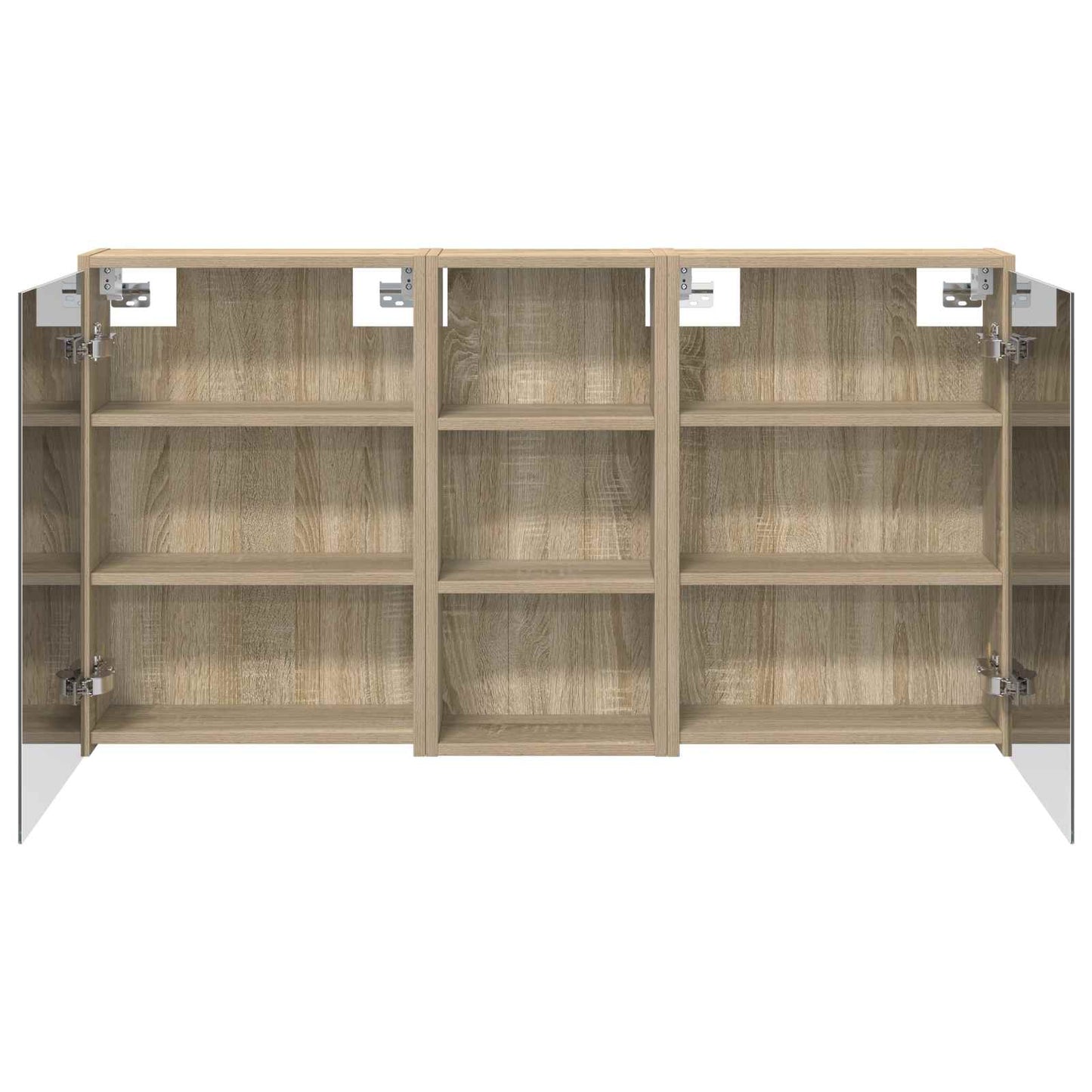 Fürdőszobai Szekrény Szett 3 db 116 x 16 x 62,5 cm Szerelt fa