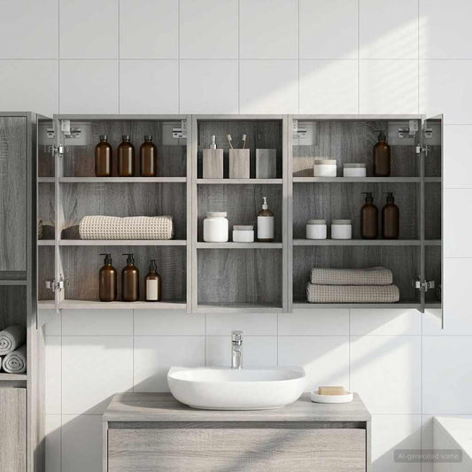 Fürdőszobai Szekrény Szett 3 pcs 116 x 16 x 62,5 cm Faanyag