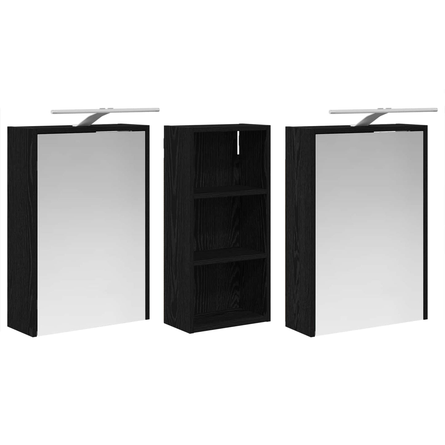 Fürdőszobai Szekrény Szett 3 db 116 x 16 x 62,5 cm Szerelt fa