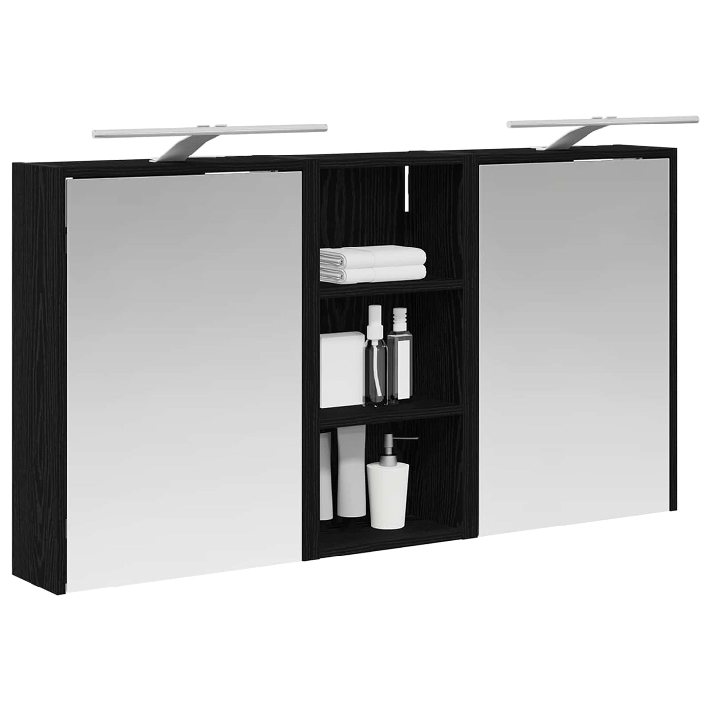 Fürdőszobai Szekrény Szett 3 db 116 x 16 x 62,5 cm Szerelt fa