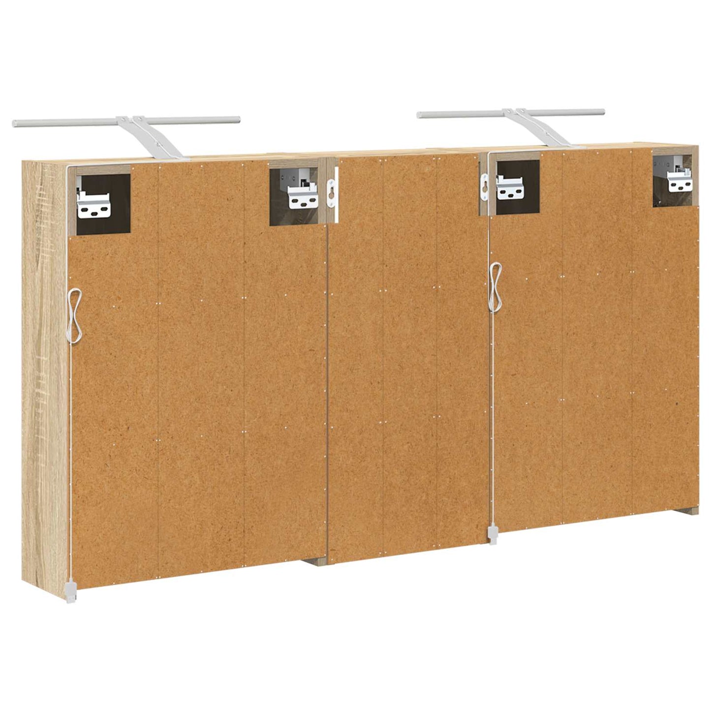 Fürdőszobai Szekrény Szett 3 db 116 x 16 x 62,5 cm Szerelt fa