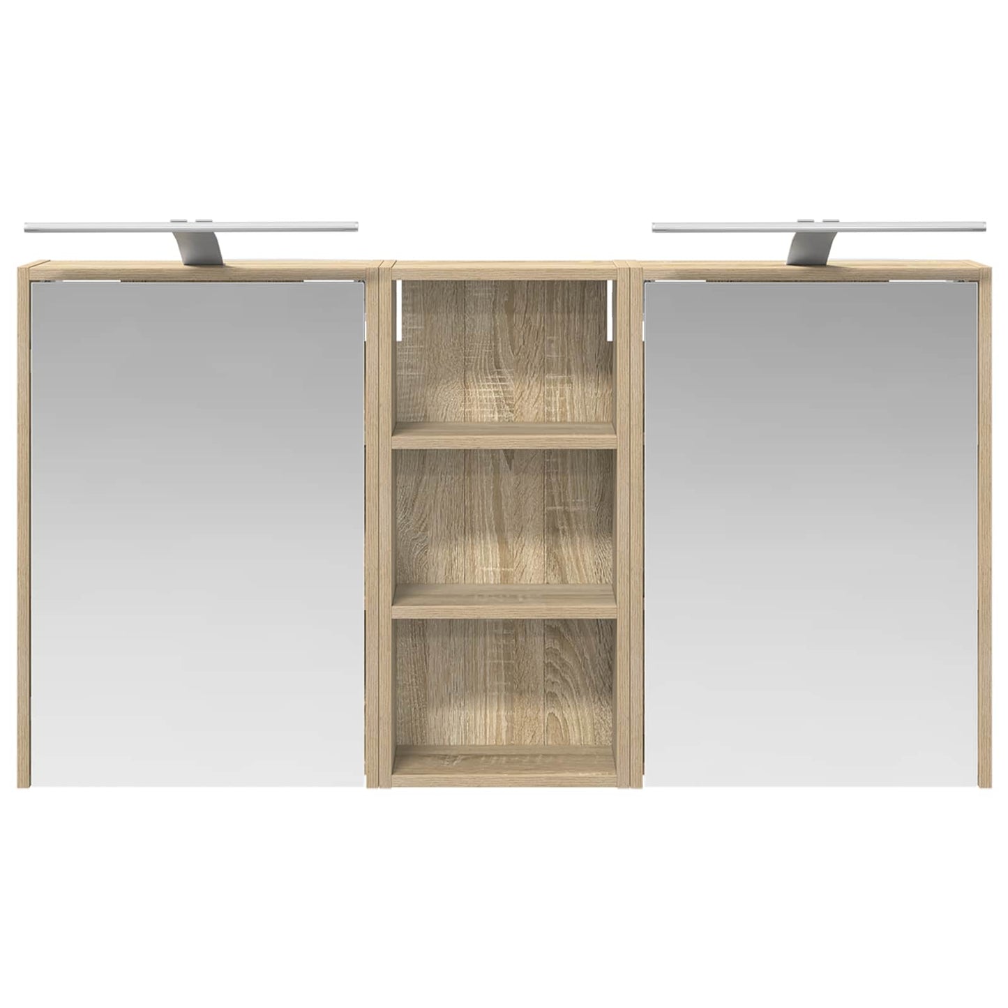 Fürdőszobai Szekrény Szett 3 db 116 x 16 x 62,5 cm Szerelt fa