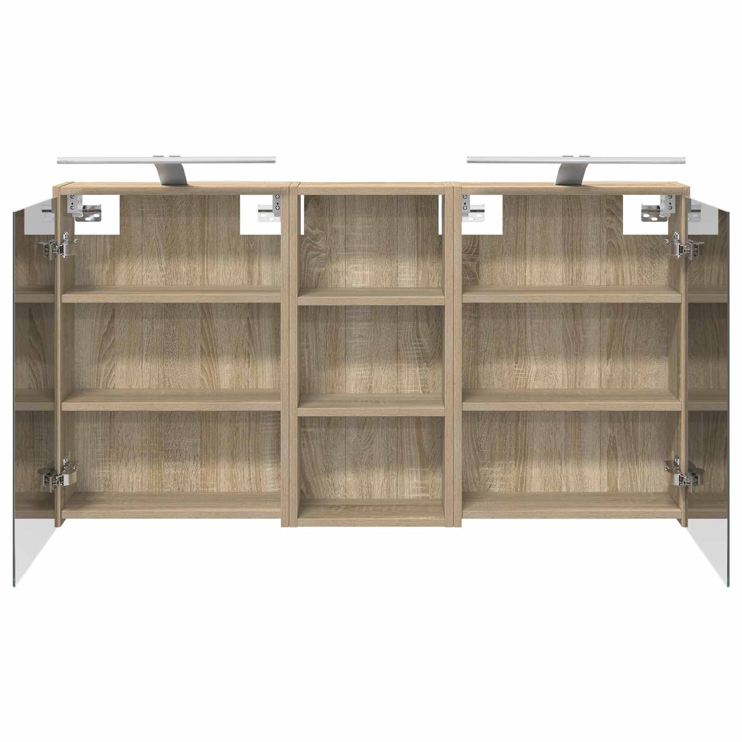 Fürdőszobai Szekrény Szett 3 db 116 x 16 x 62,5 cm Szerelt fa