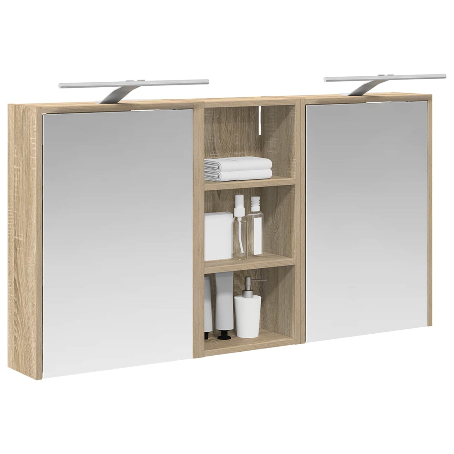 Fürdőszobai Szekrény Szett 3 db 116 x 16 x 62,5 cm Szerelt fa