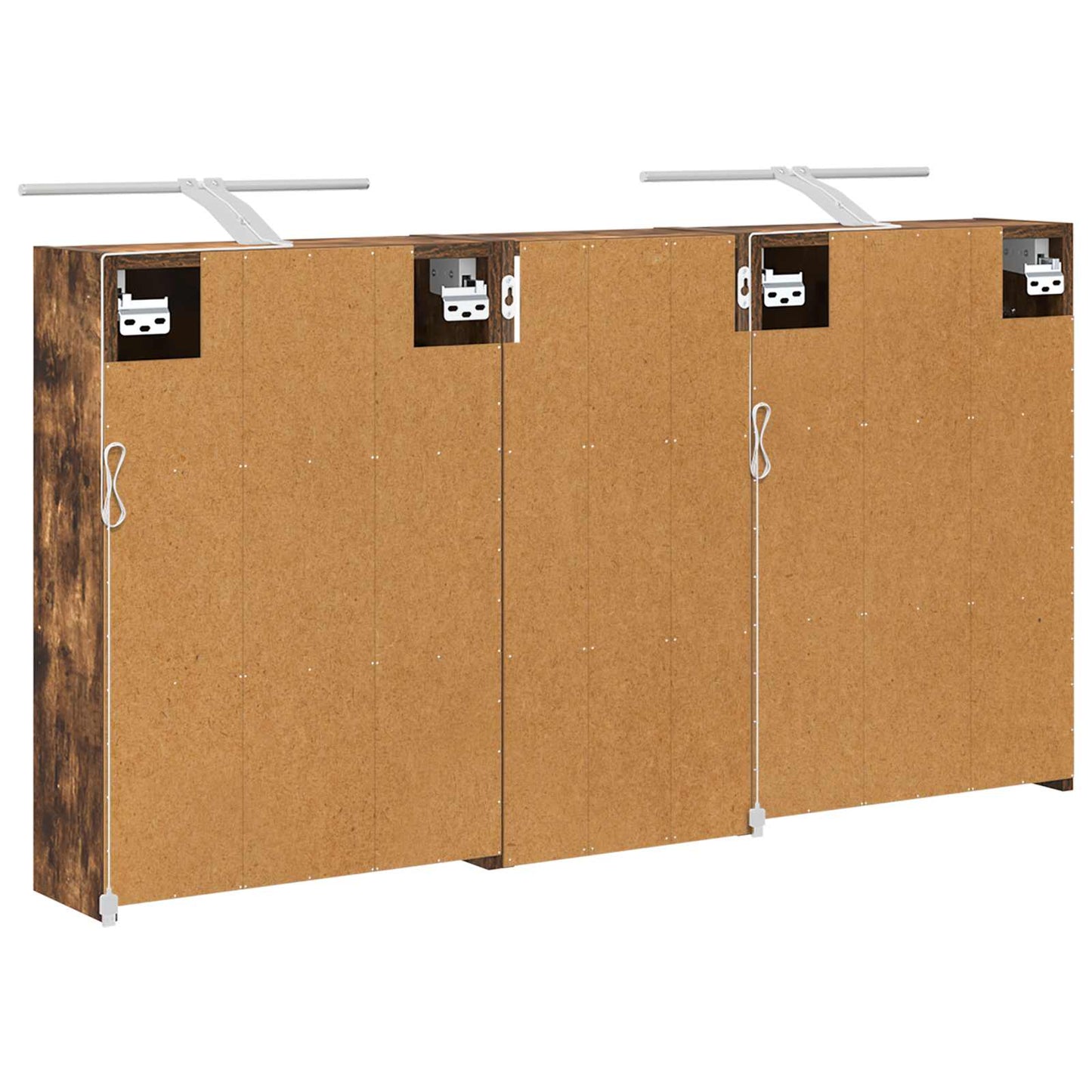Fürdőszobai Szekrény Szett 3 db 116 x 16 x 62,5 cm Szerelt fa