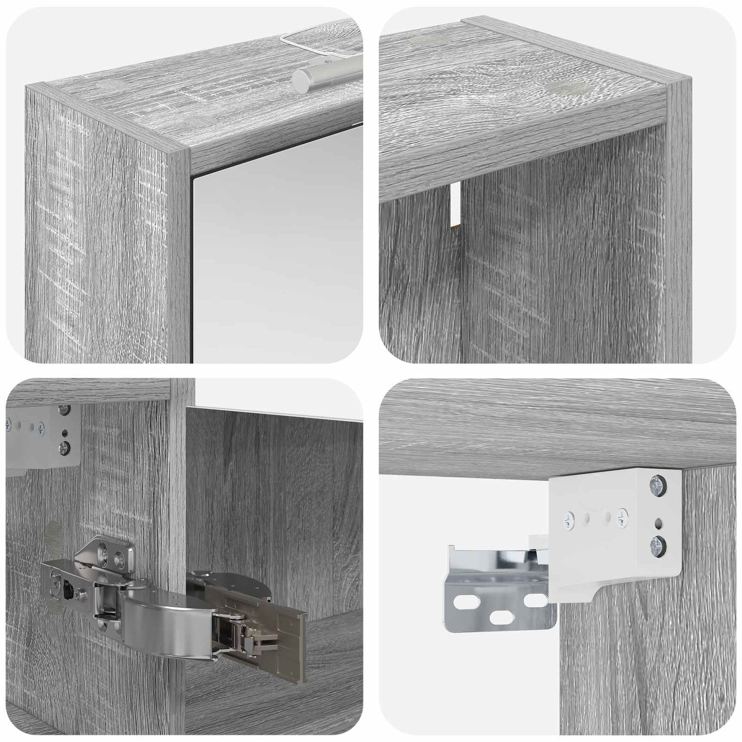 Fürdőszobai Szekrény Szett 3 db 116 x 16 x 62,5 cm Szerelt fa