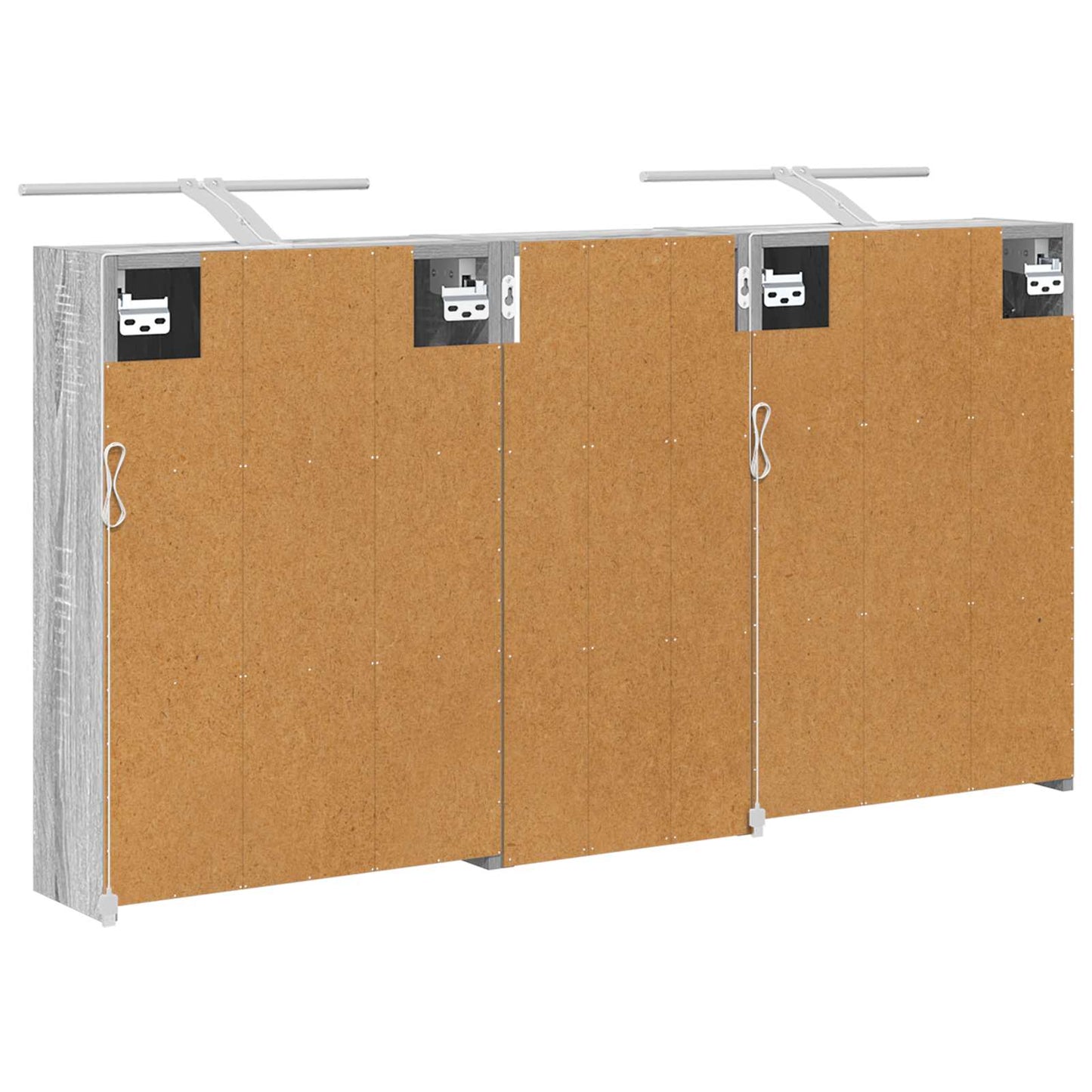 Fürdőszobai Szekrény Szett 3 db 116 x 16 x 62,5 cm Szerelt fa