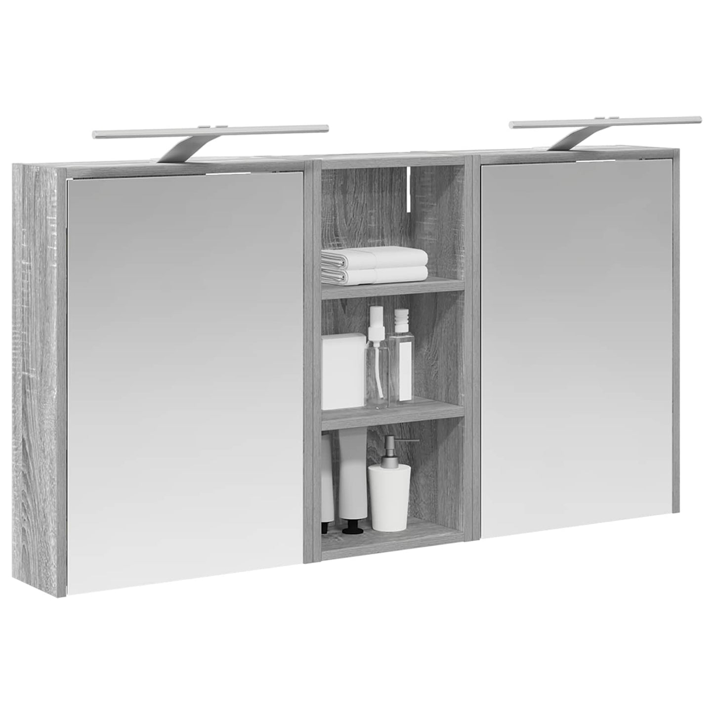 Fürdőszobai Szekrény Szett 3 db 116 x 16 x 62,5 cm Szerelt fa