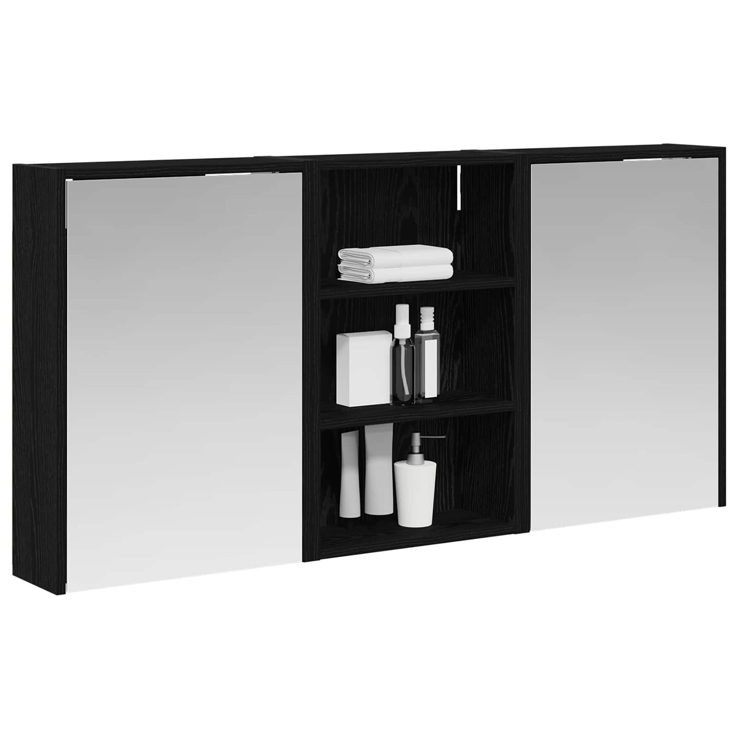 Fürdőszobai Szekrény Szett 3 db 126 x 16 x 62.5 cm Szerelt fa