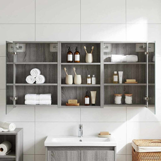 Fürdőszobai Szekrény Szett 3 pcs 126 x 16 x 62.5 cm Faanyag